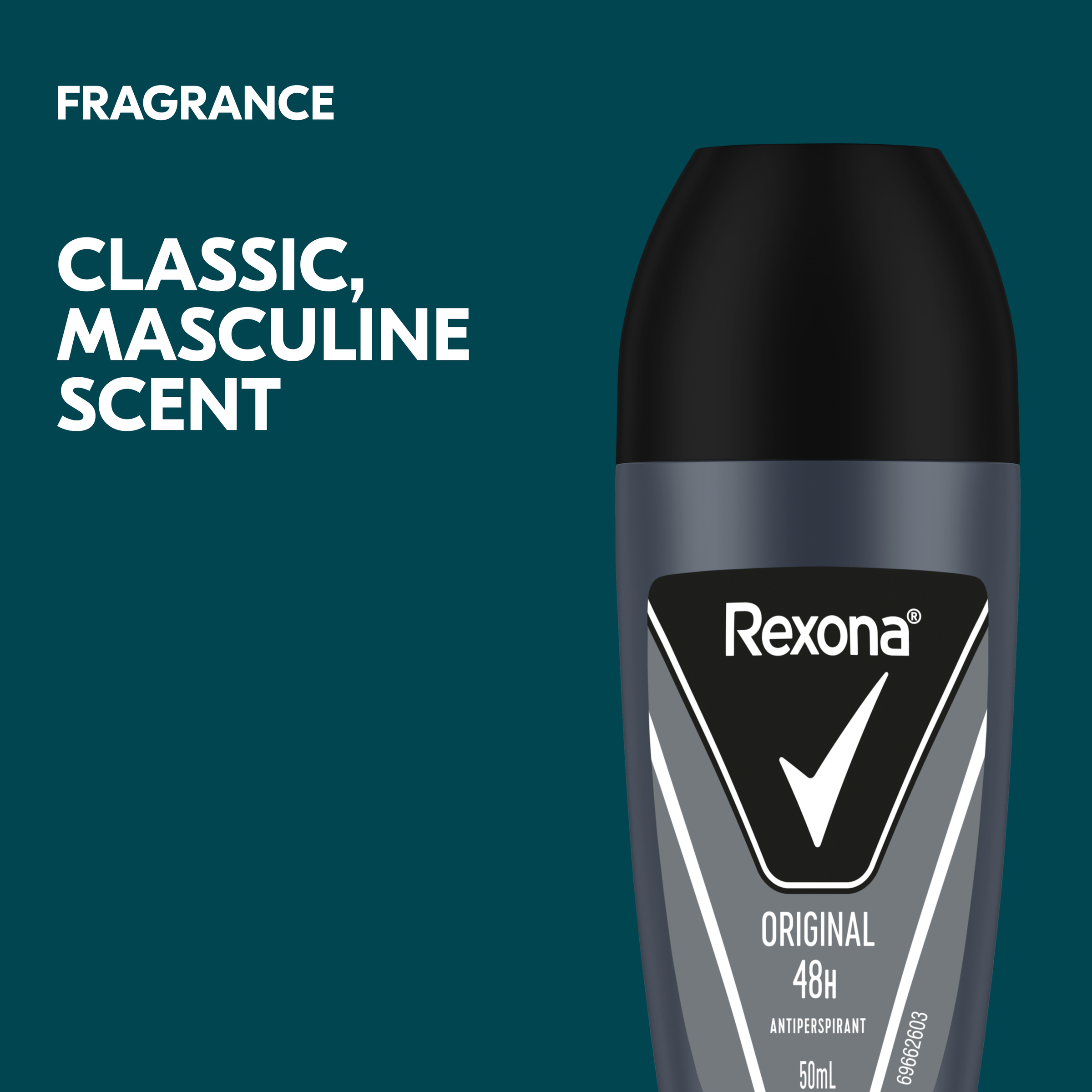 REXONA MEN ANTIPERSPIRANT ORIGINAL ROLL ON 48HR 50ML - Image 3