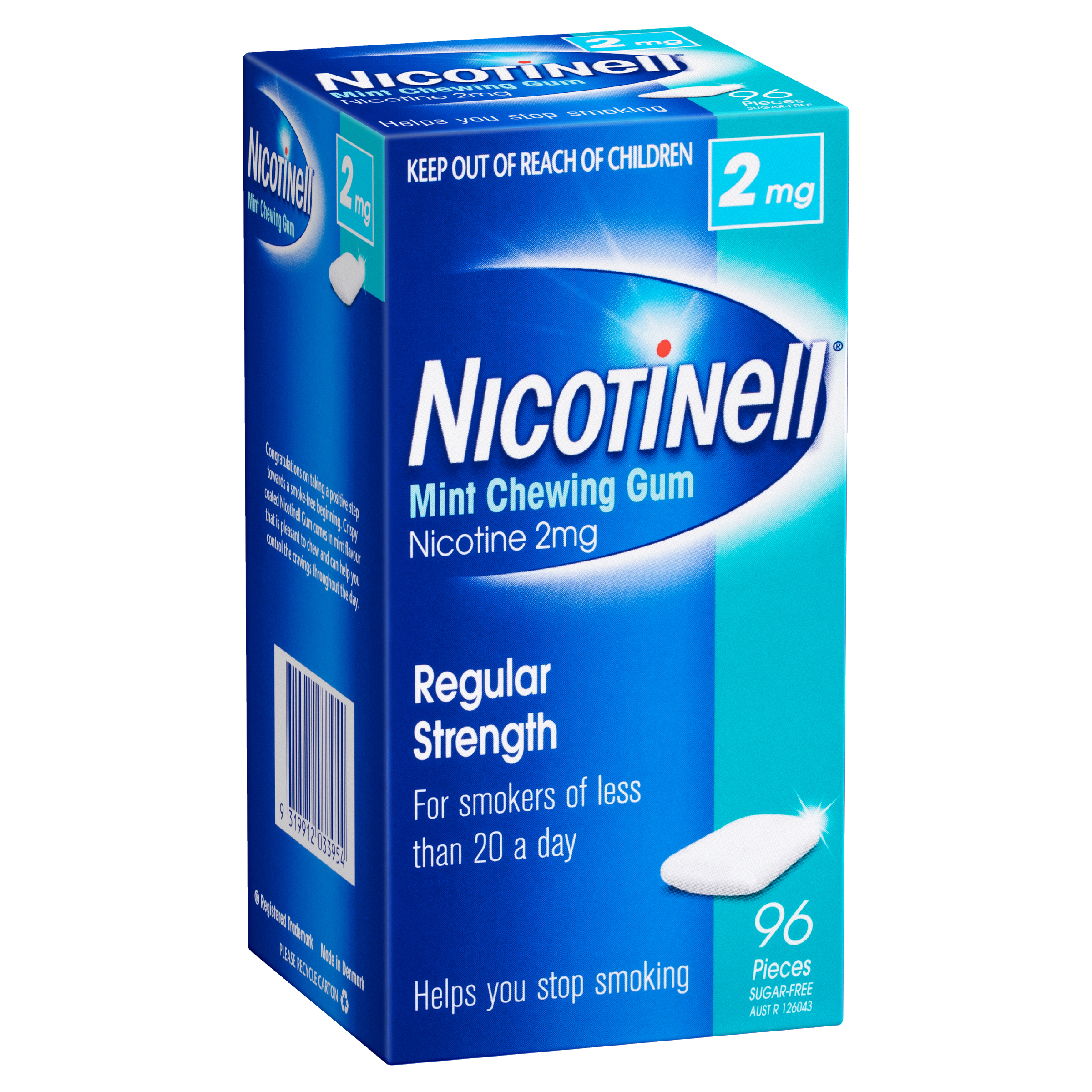 NICOTINELL MINT 2MG GUM 96 PACK