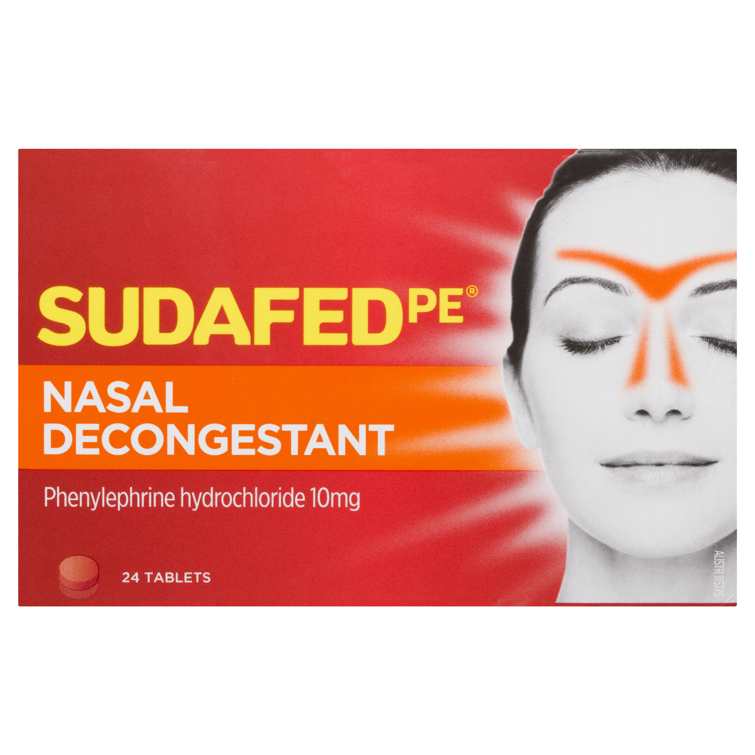 SUDAFED PE NASAL DECONGESTANT 24 TABLETS - Image 2