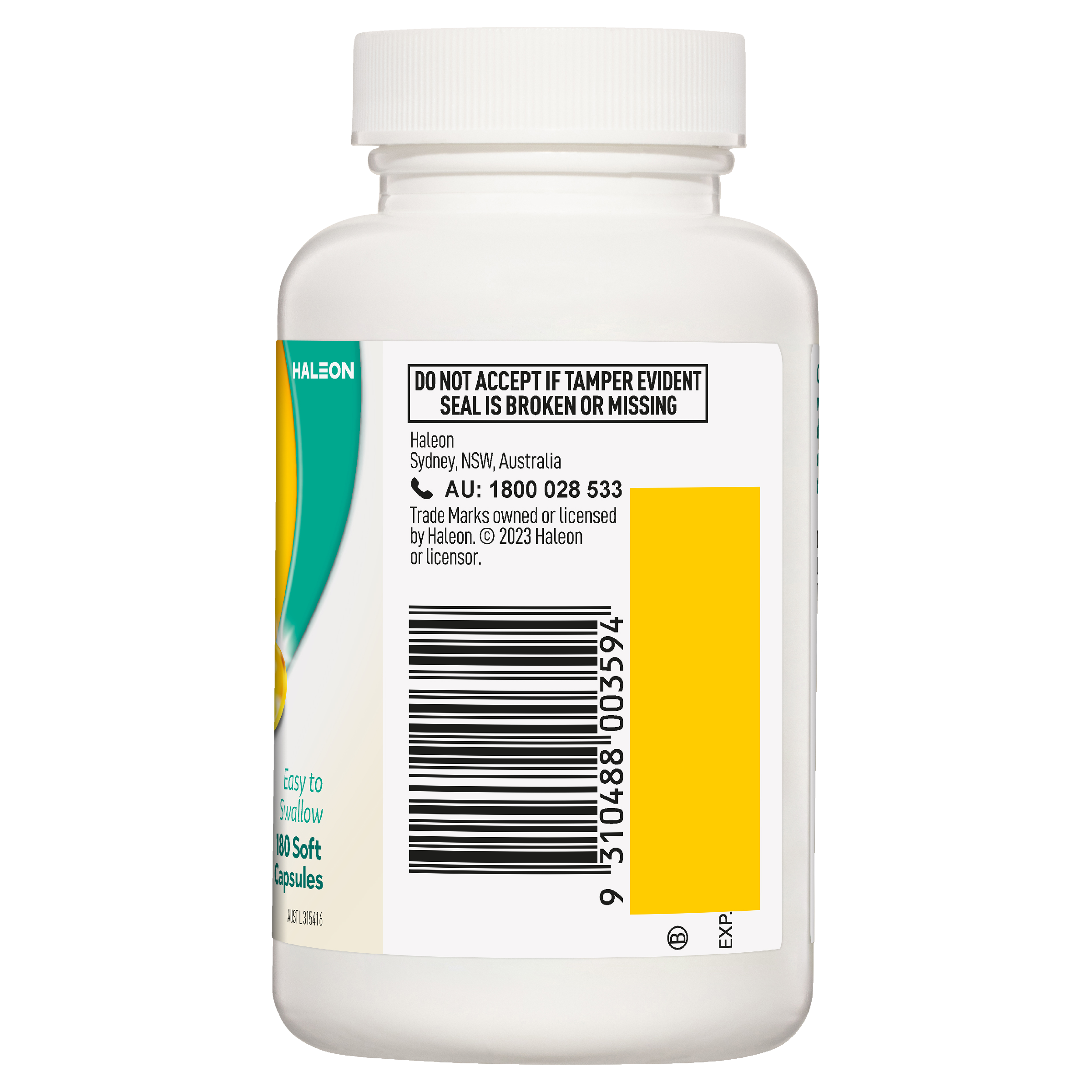 CALTRATE VITAMIN D DAILY 1000IU 180 CAPSULES - Image 2