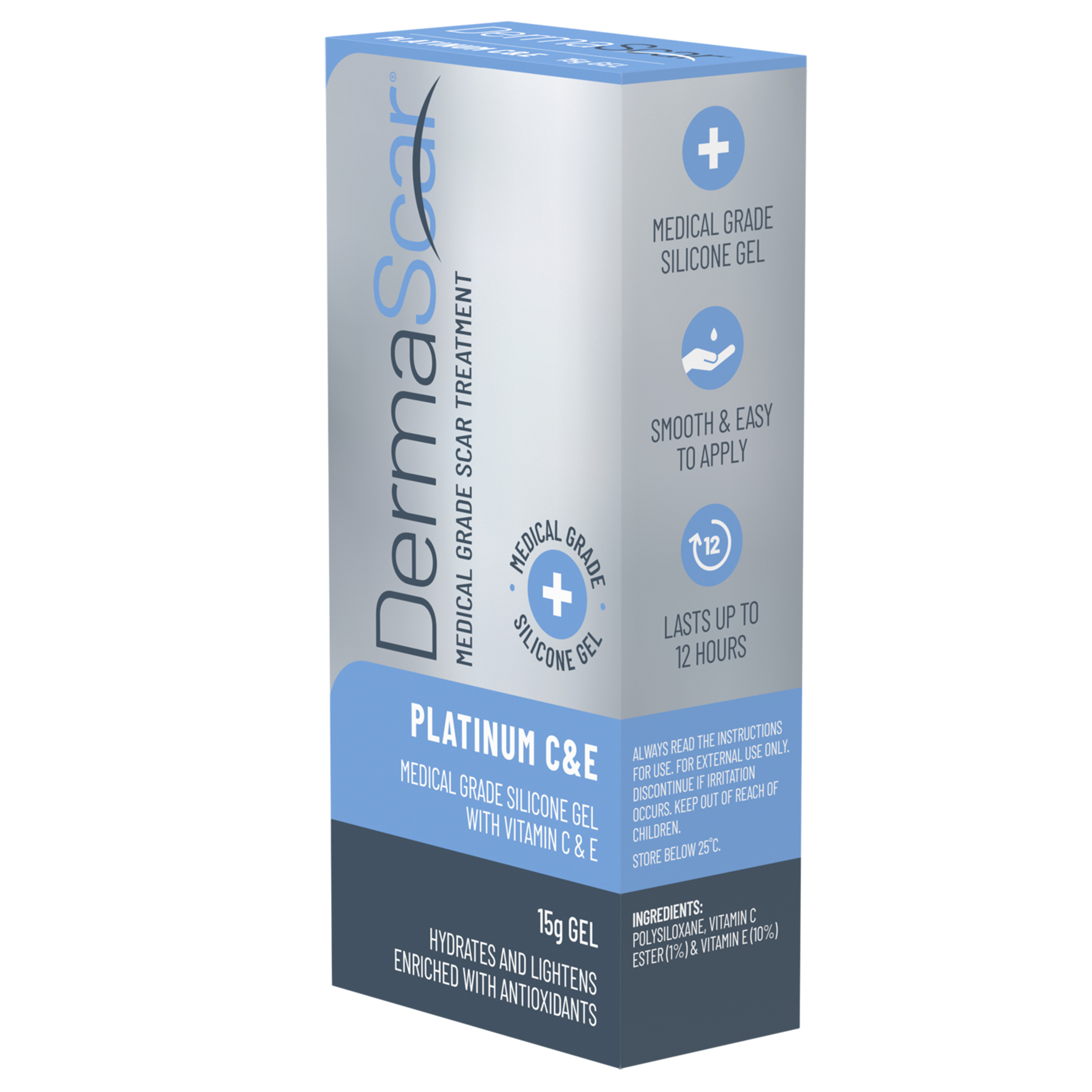 DERMASCAR PLATINUM C&E GEL 15G