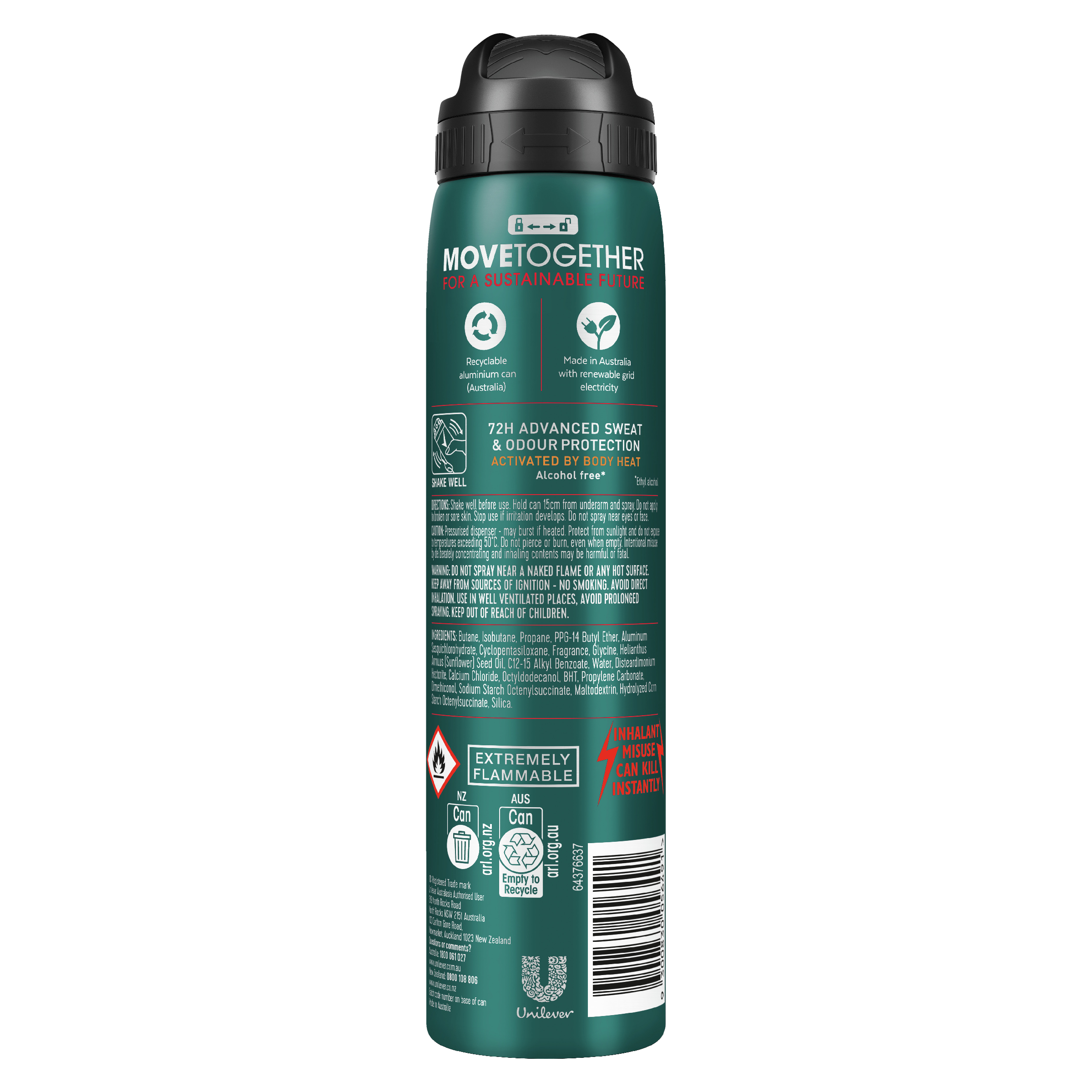 REXONA MEN ADVANCE PROTECT ANTIPERSPIRANT SPORT 72HR 220ML - Image 2
