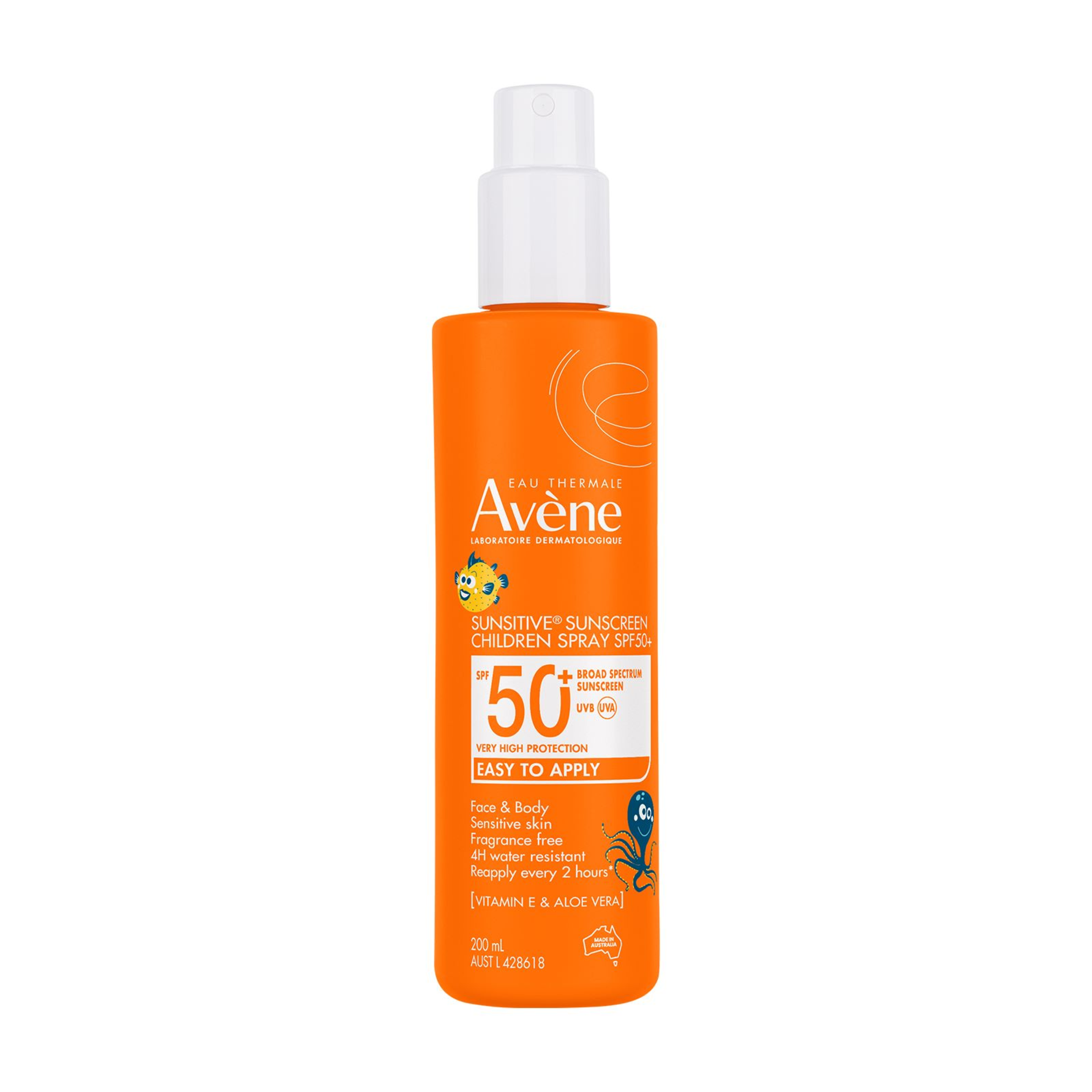 AVENE SUNSITIVE SUNSCREEN CHILDREN SPRAY SPF 50+ 200ML