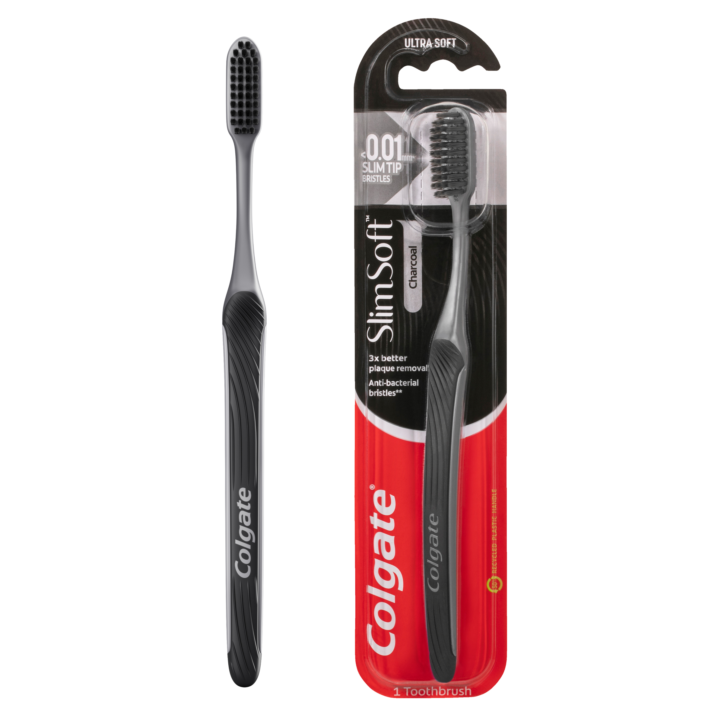COLGATE TOOTHBRUSH SLIM CHARCOAL SOFT 1 PACK - Image 8