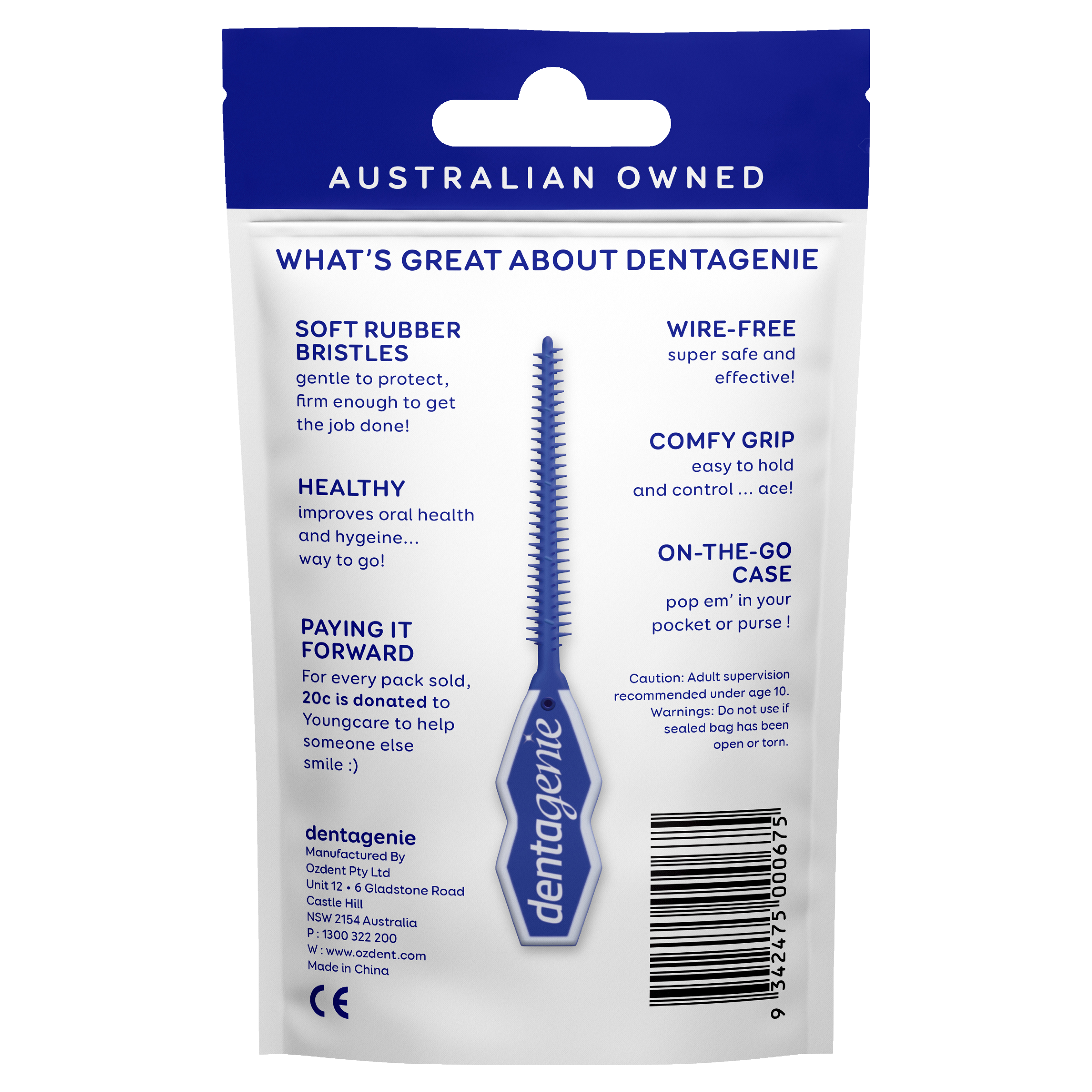 GO2 DENTAGENIE DENTAL PICKS WIRE FREE 40 PACK - Image 4