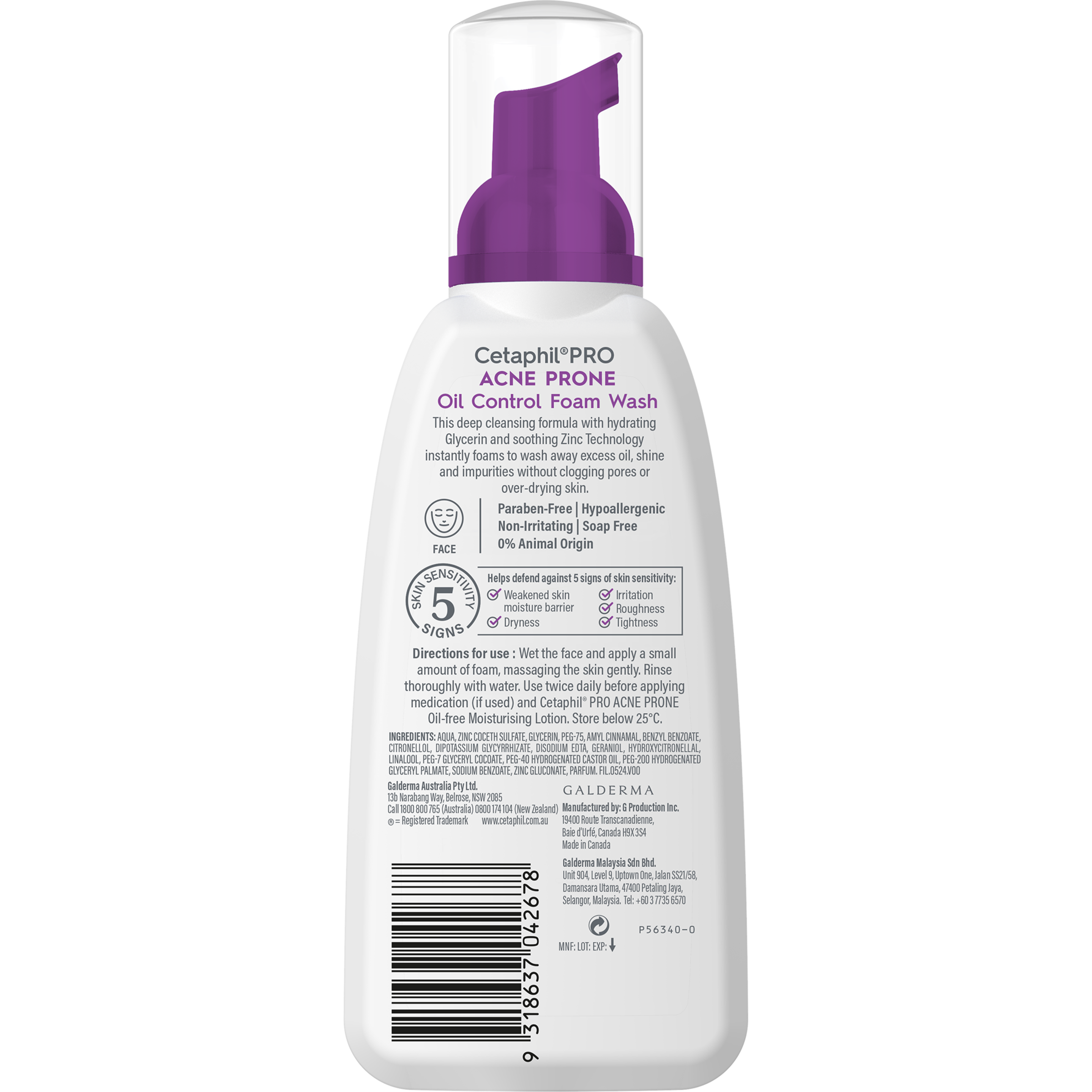 CETAPHIL PRO ACNE FOAM WASH 236ML - Image 2