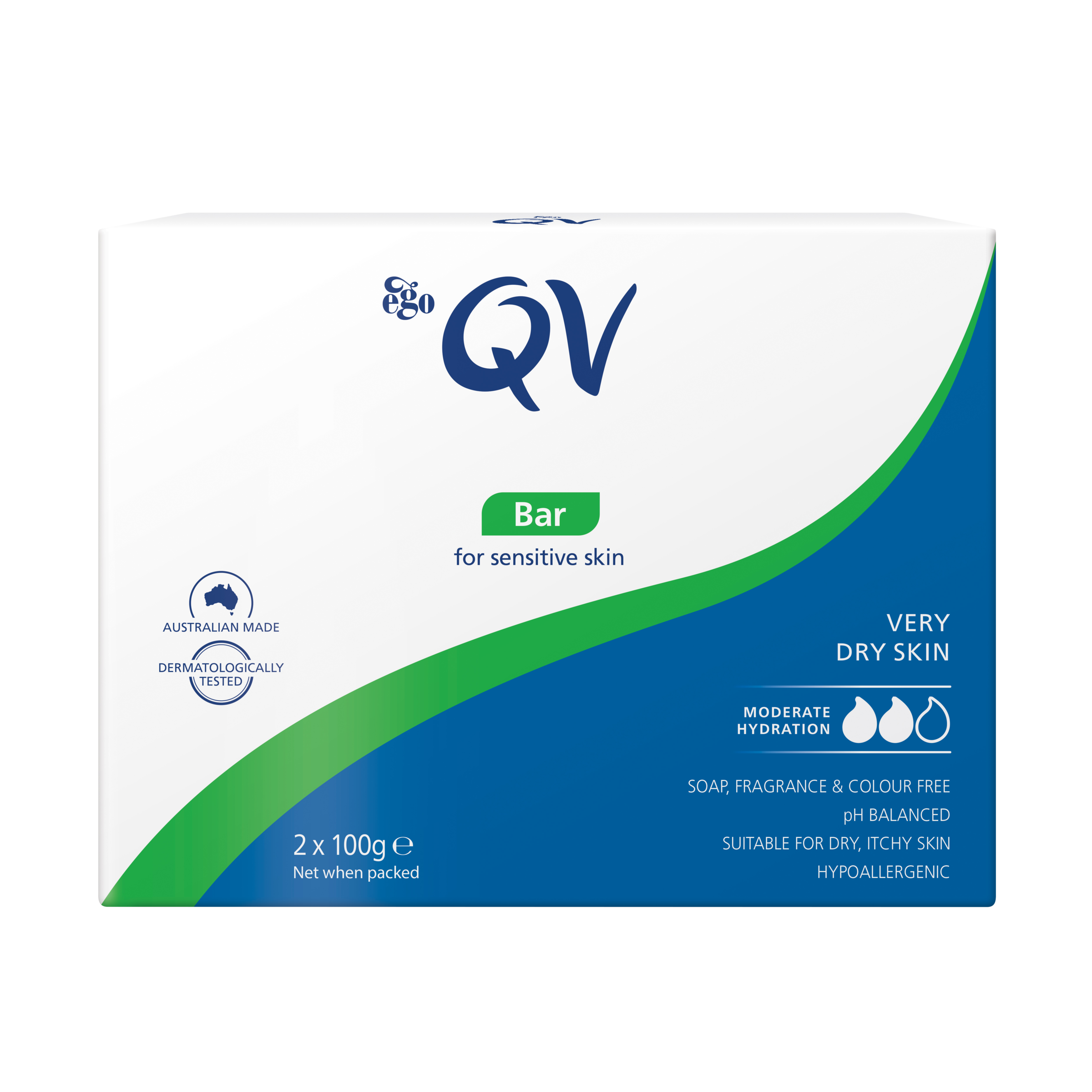EGO QV BAR 100G 2 PACK