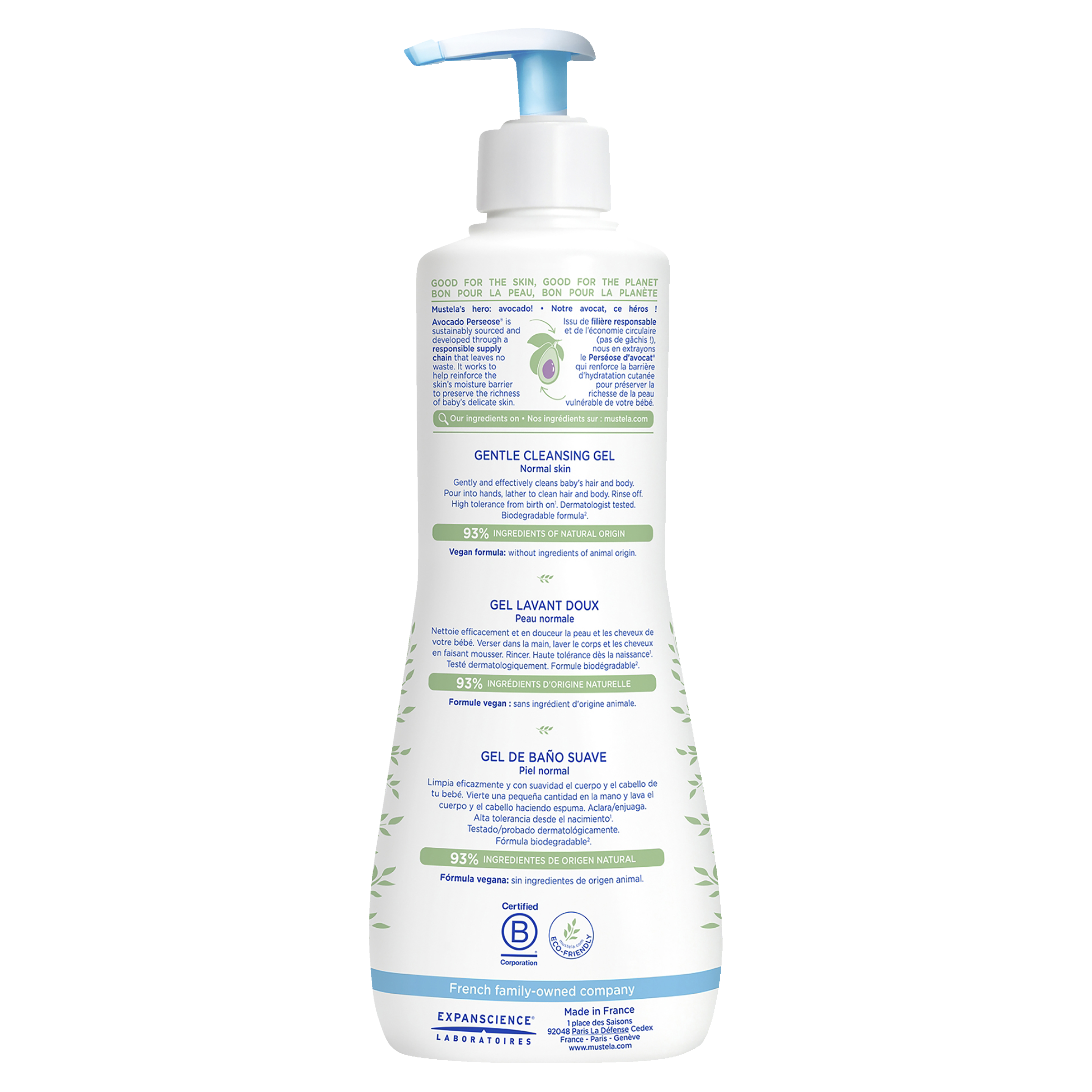 MUSTELA BEBE GENTLE CLEANSING GEL 500ML - Image 2