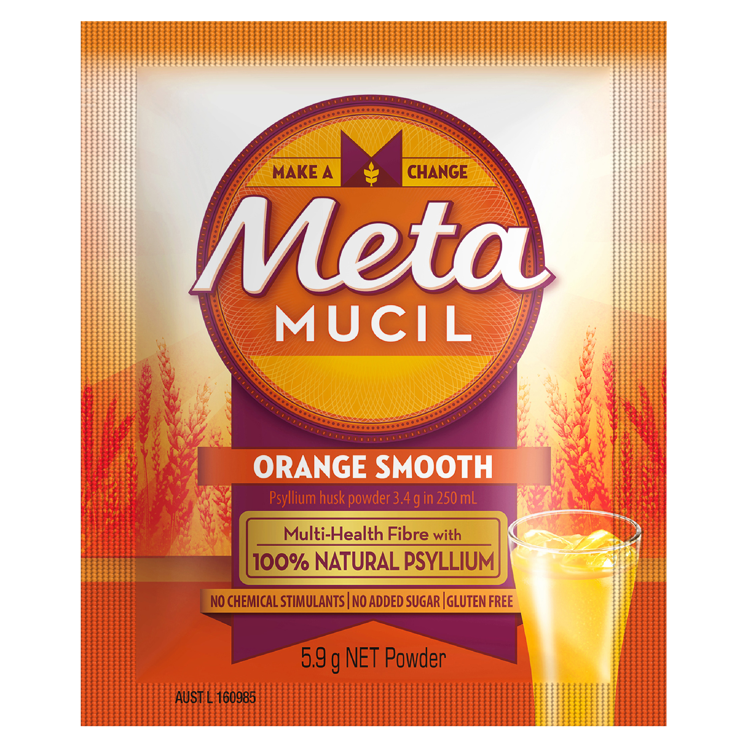 METAMUCIL ORANGE SMOOTH 5.9G SACHETS 30 PACK - Image 5