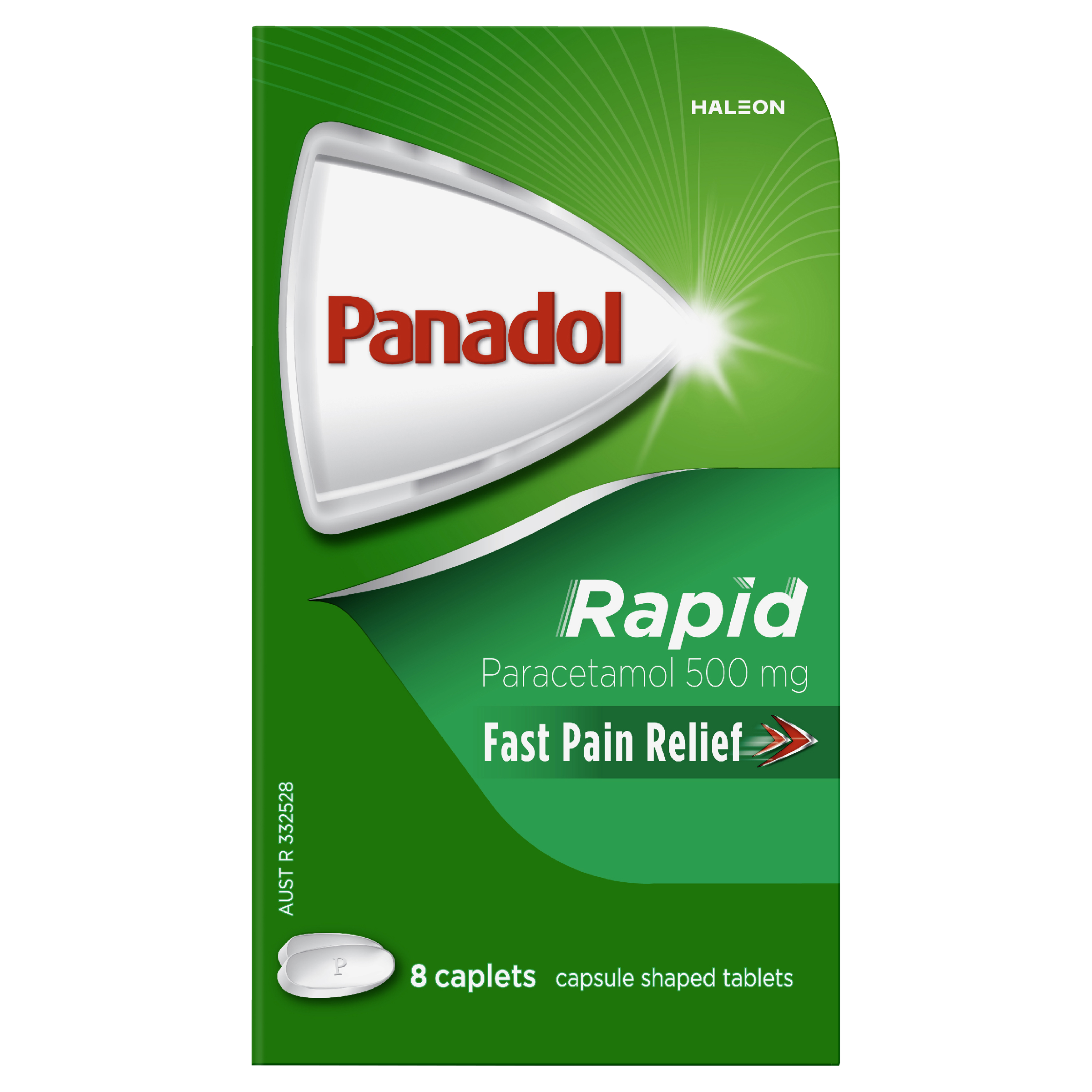 PANADOL RAPID 500MG 8 CAPLETS - Image 2