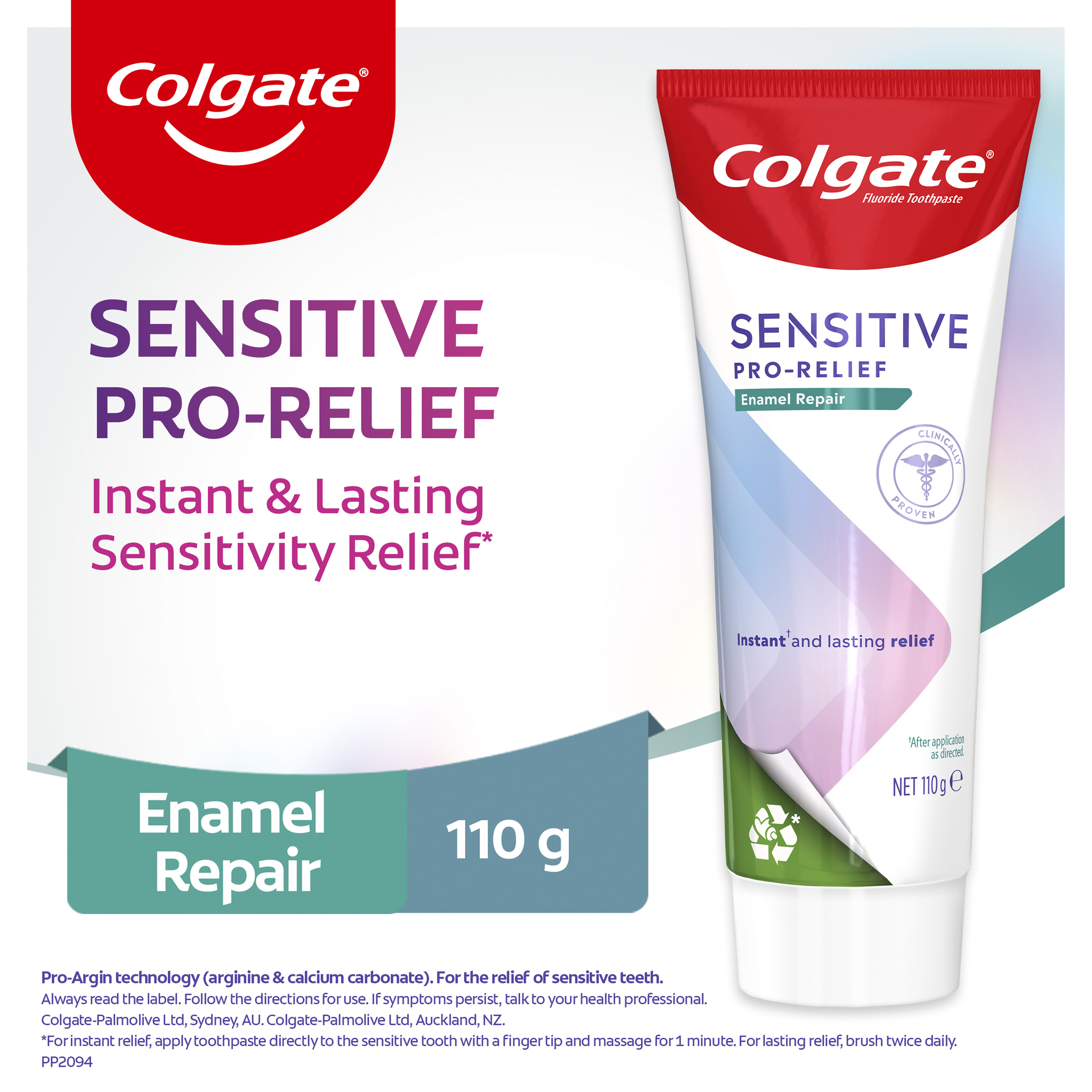 COLGATE TOOTHPASTE SENSITIVE PRO-RELIEF ENAMEL REPAIR 110G - Image 6