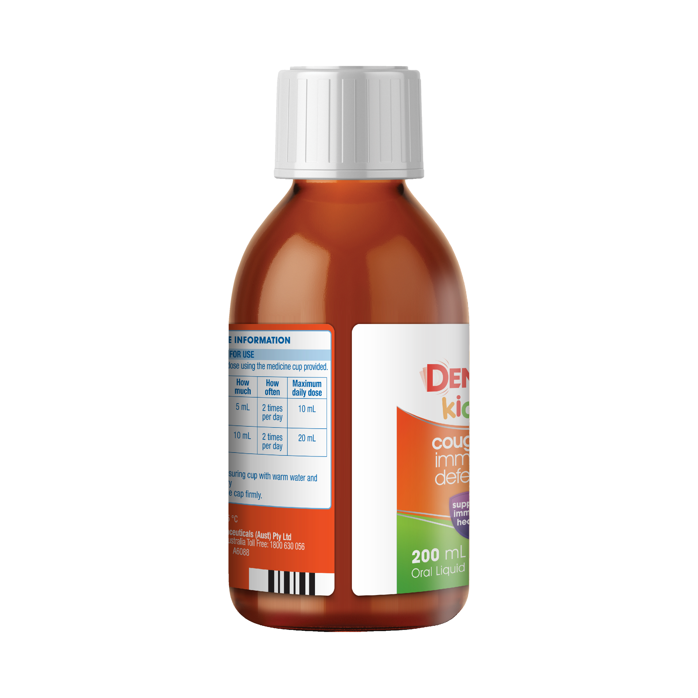 DEMAZIN KIDS COUGH + IMMUNE DEFENCE SYRUP 200ML - Image 8