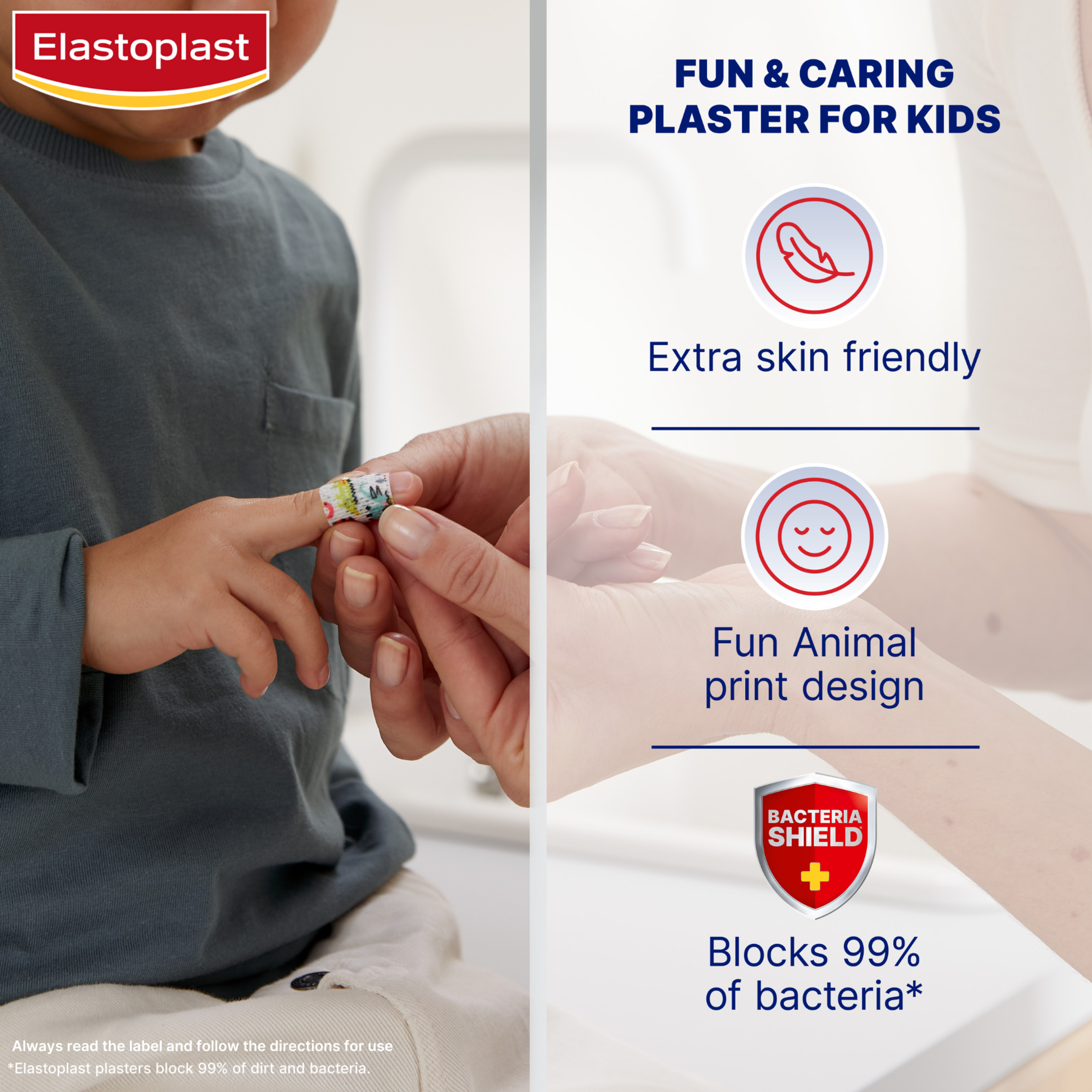 ELASTOPLAST KIDS SENSITIVE STRIPS ANIMALS 20 PACK - Image 4