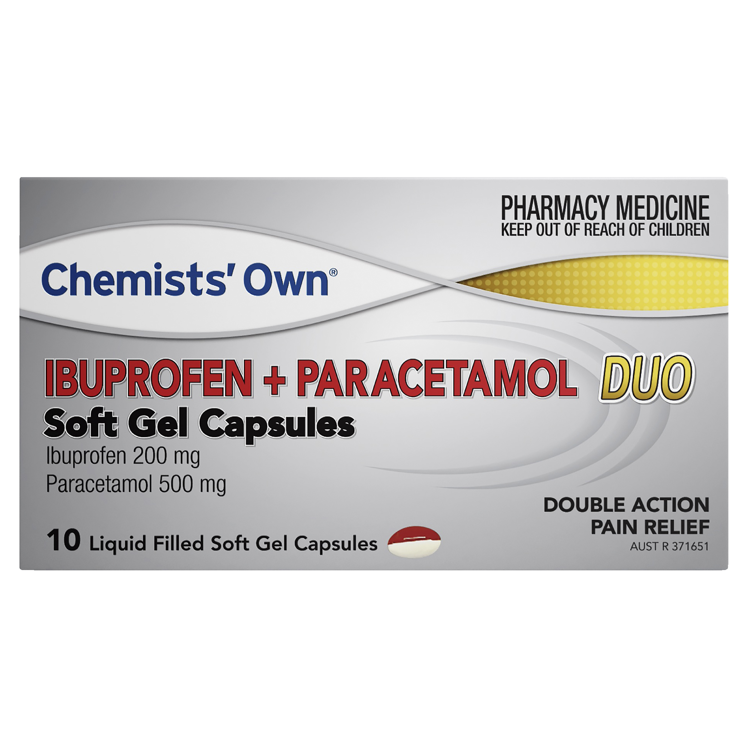 CHEMISTS OWN IBUPROFEN + PARACETAMOL DUO 10 CAPSULES - Image 2