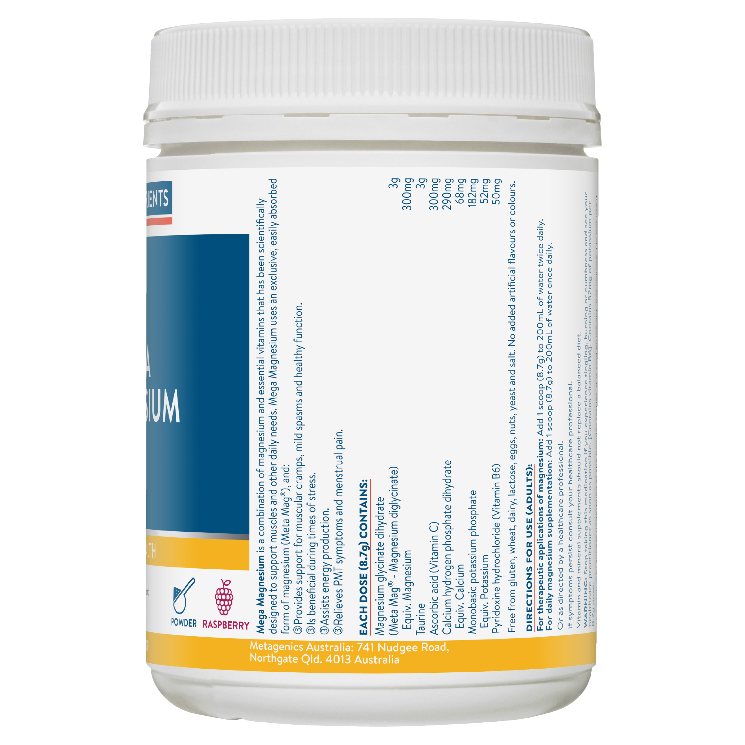 ETHICAL NUTRIENTS MEGA MAGNESIUM RELAX 60 TABLETS - Image 3
