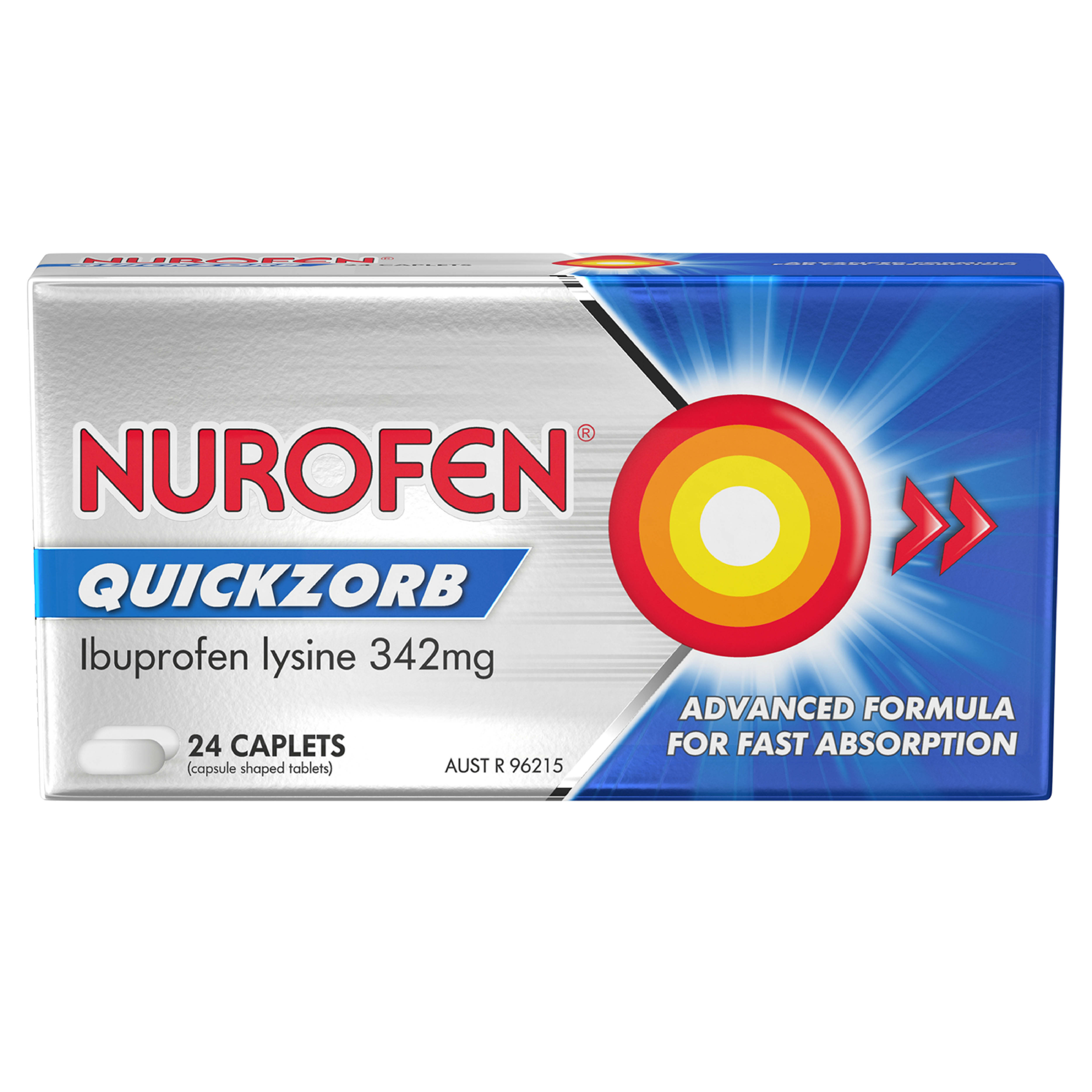 NUROFEN 200MG QUICKZORB 24 CAPLETS - Image 2