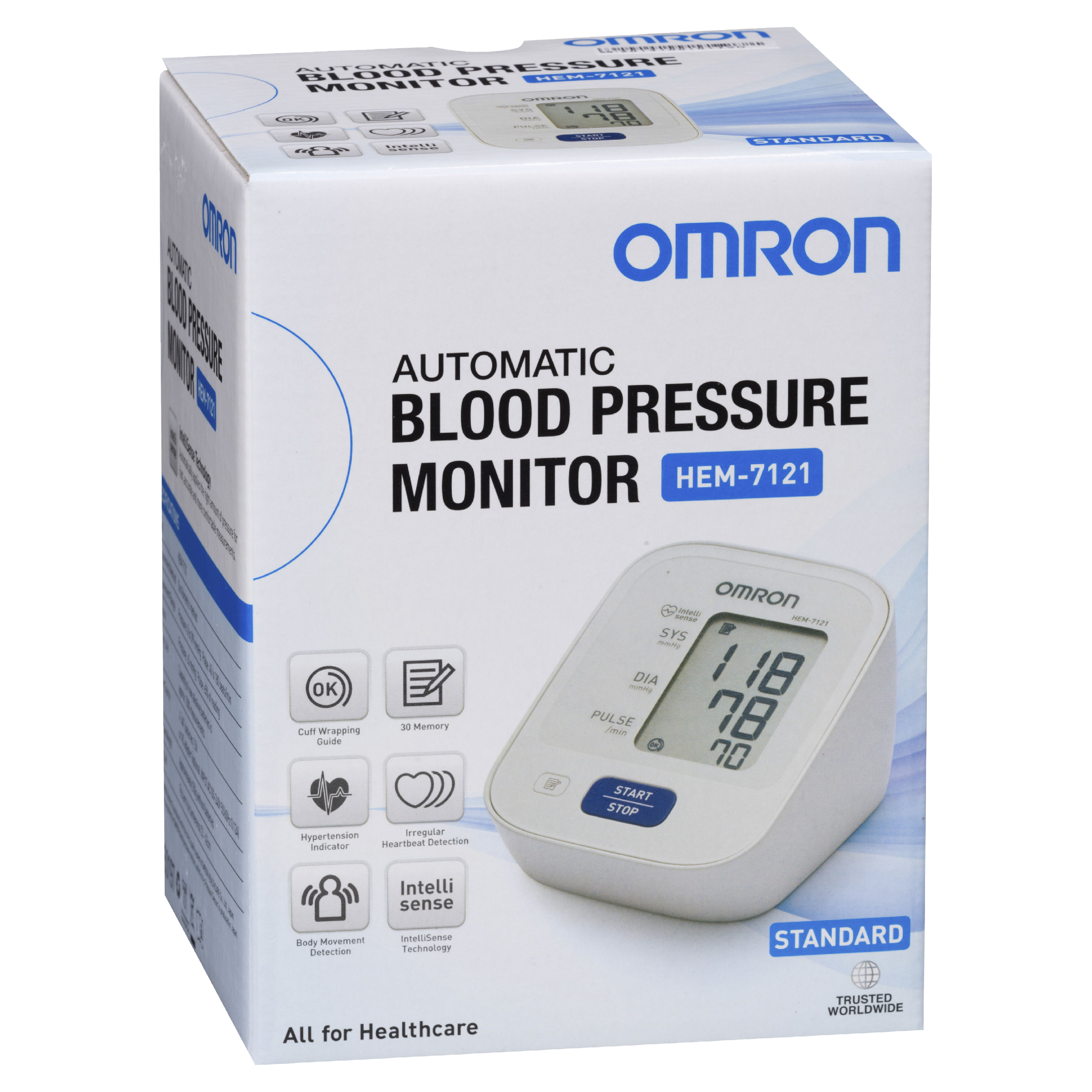 OMRON BLOOD PRESSURE MONITOR STANDARD HEM7121