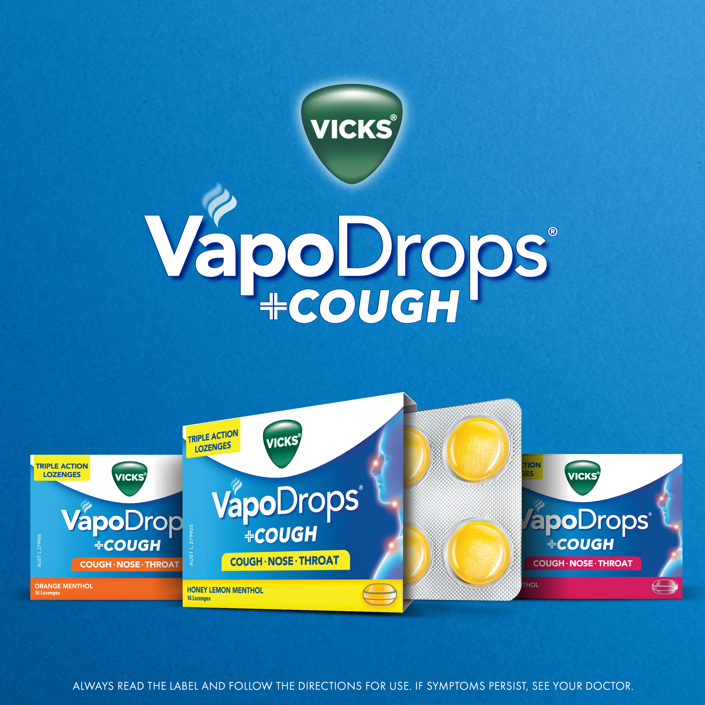VICKS VAPODROPS+COUGH HONEY LEMON MENTHOL 16 PACK - Image 10