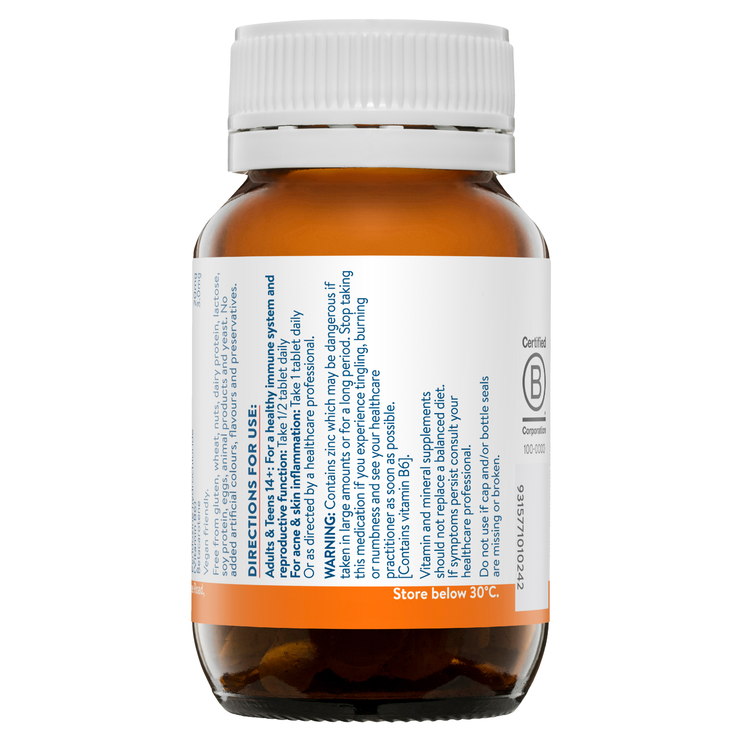 ETHICAL NUTRIENTS MEGA ZINC 40MG 60 TABLETS - Image 4