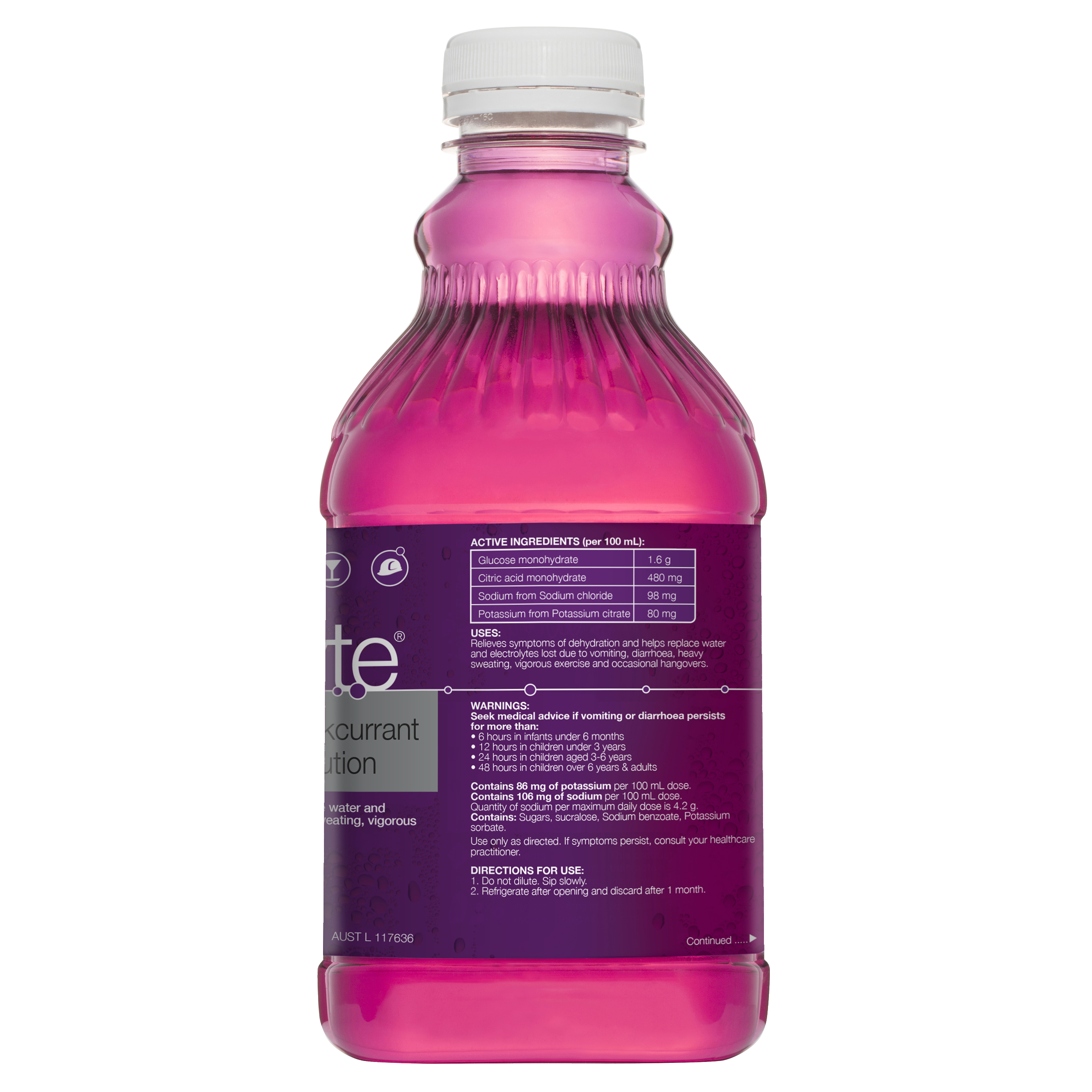 HYDRALYTE LIQUID APPLE BLACKCURRANT 1 LITRE - Image 3