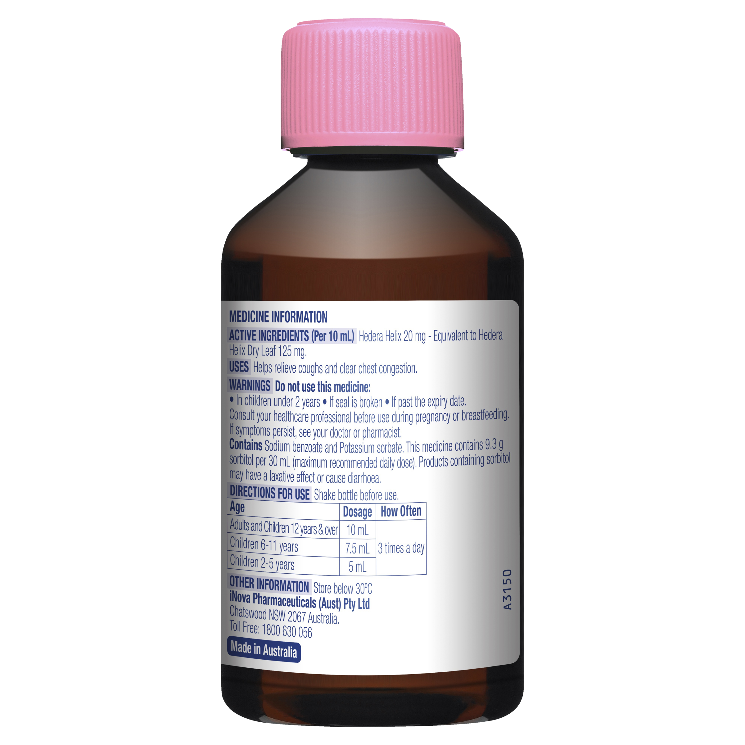 DURO-TUSS CHILD COUGH STRAWBERRY LIQUID 200ML - Image 2