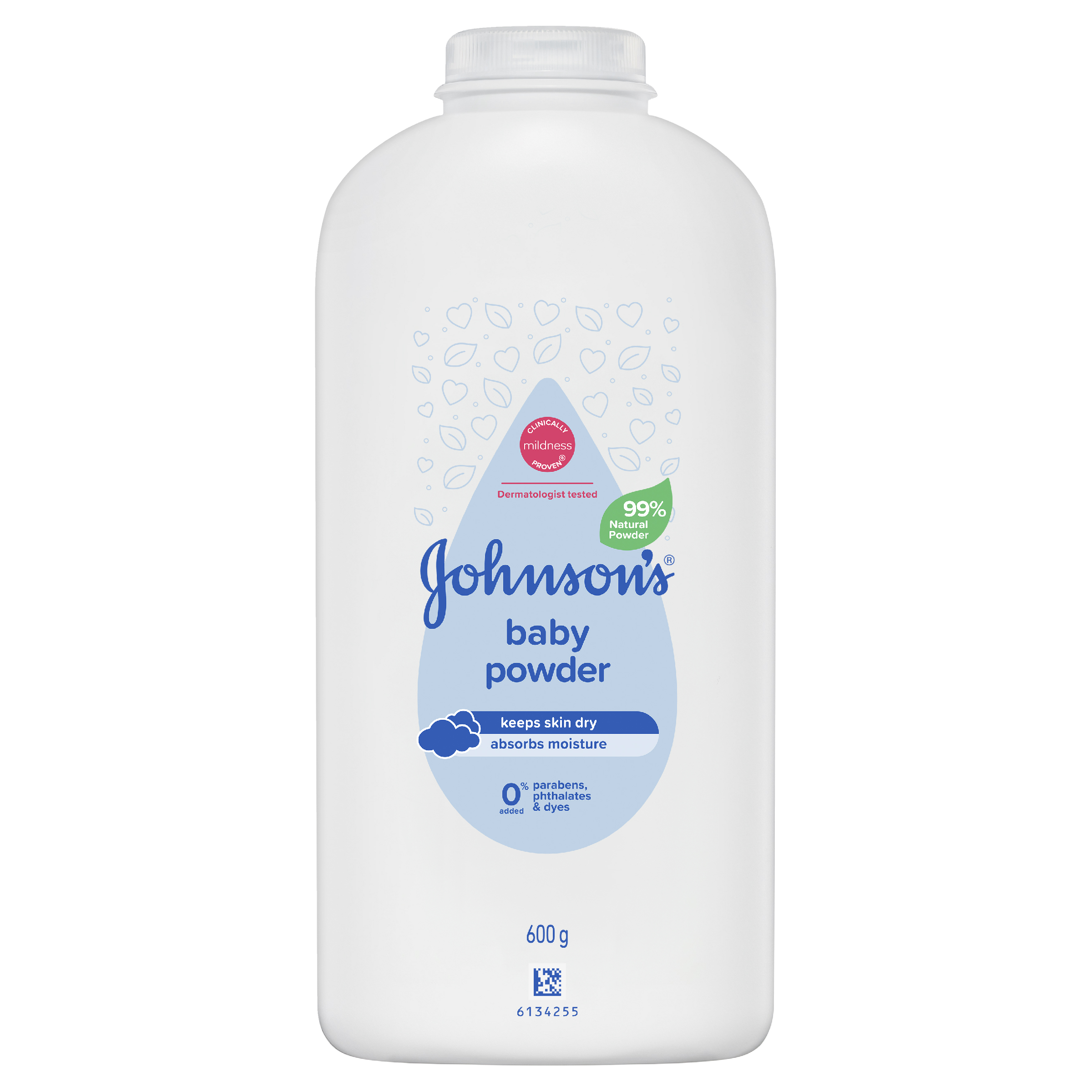 J&J BABY CORN STARCH POWDER 600G