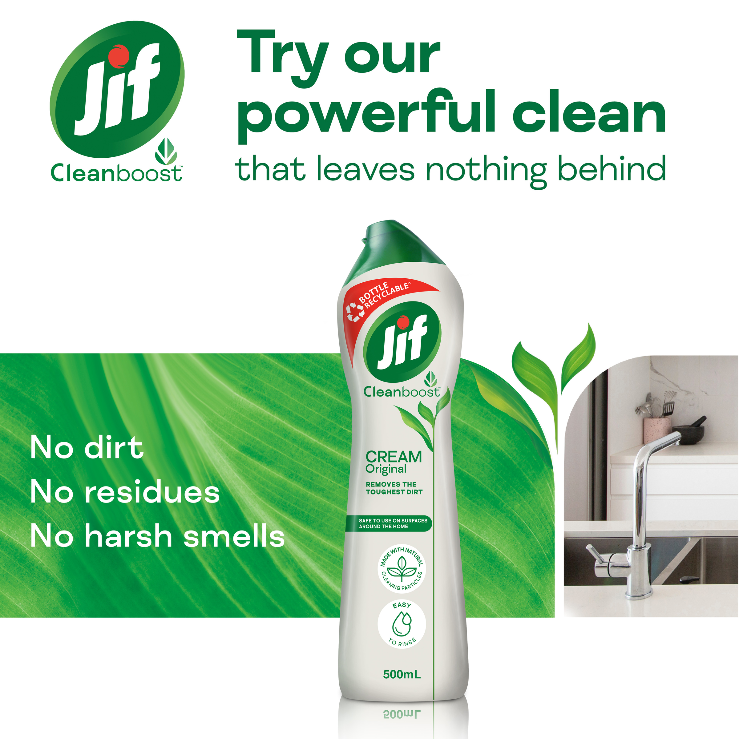 JIF WITH MICRO PARTICLES CREAM CLEANSER ORIGINAL 500ML - Image 7