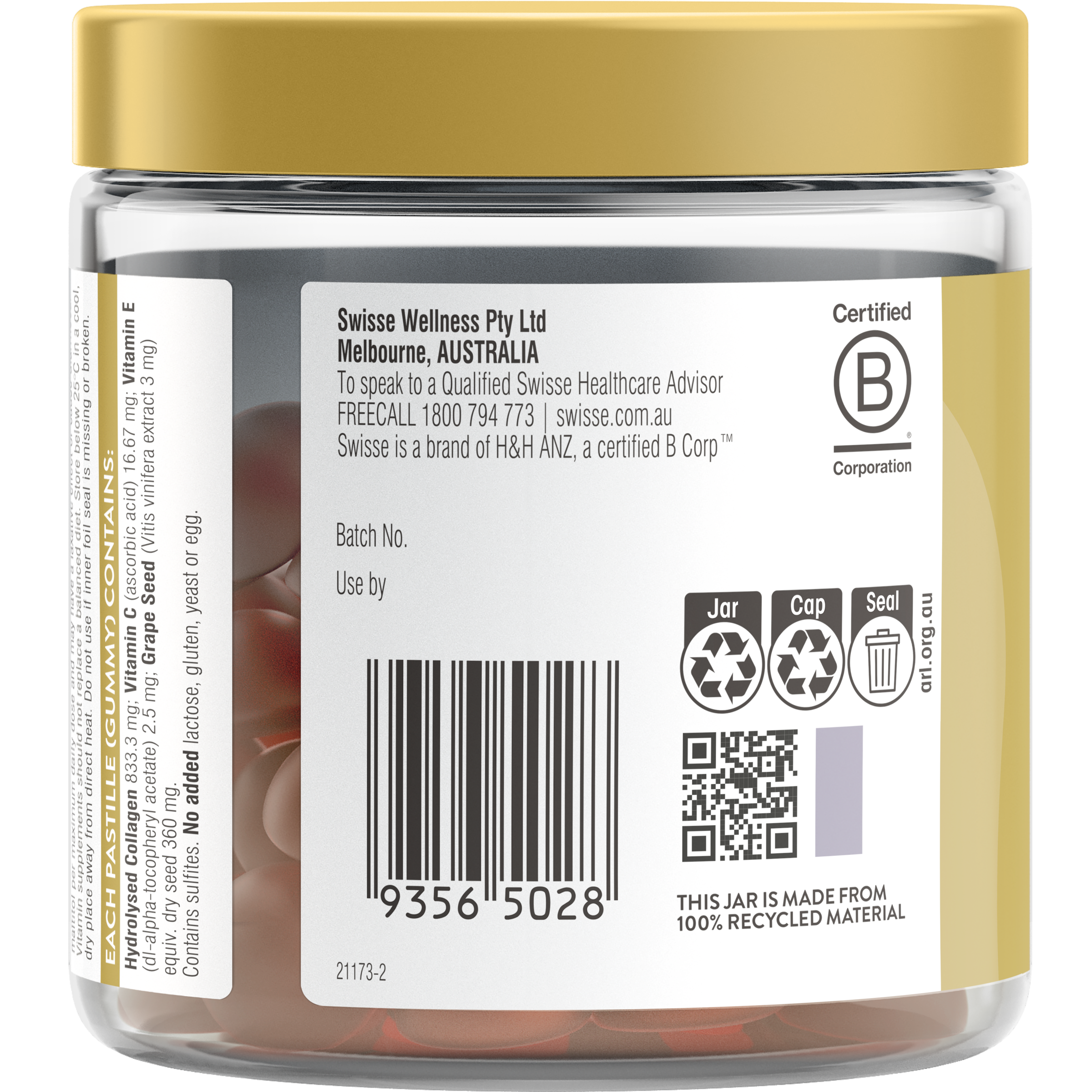 SWISSE BEAUTY COLLAGEN GLOW 45 GUMMIES - Image 4