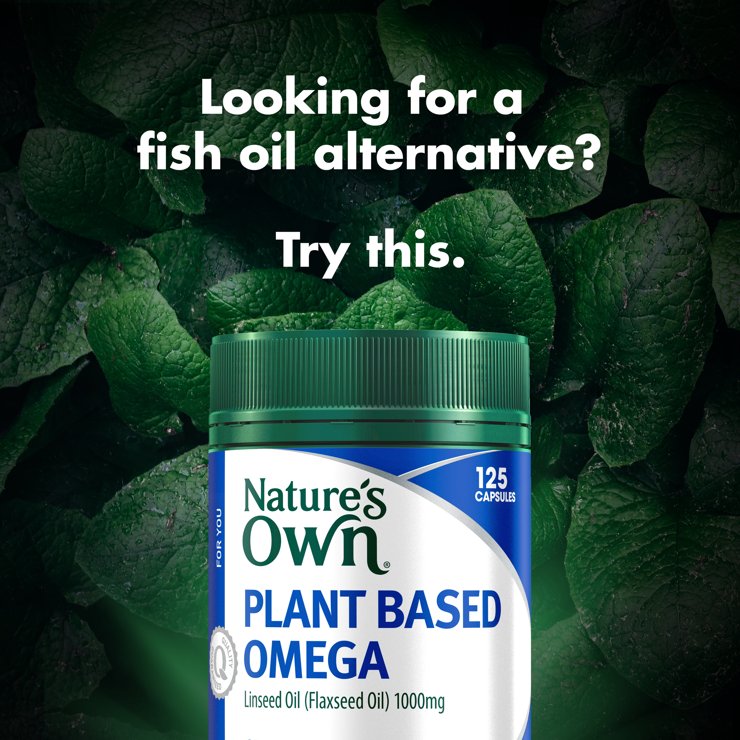 NATURES OWN PLANT BASED OMEGA 125 CAPSULES - Image 3