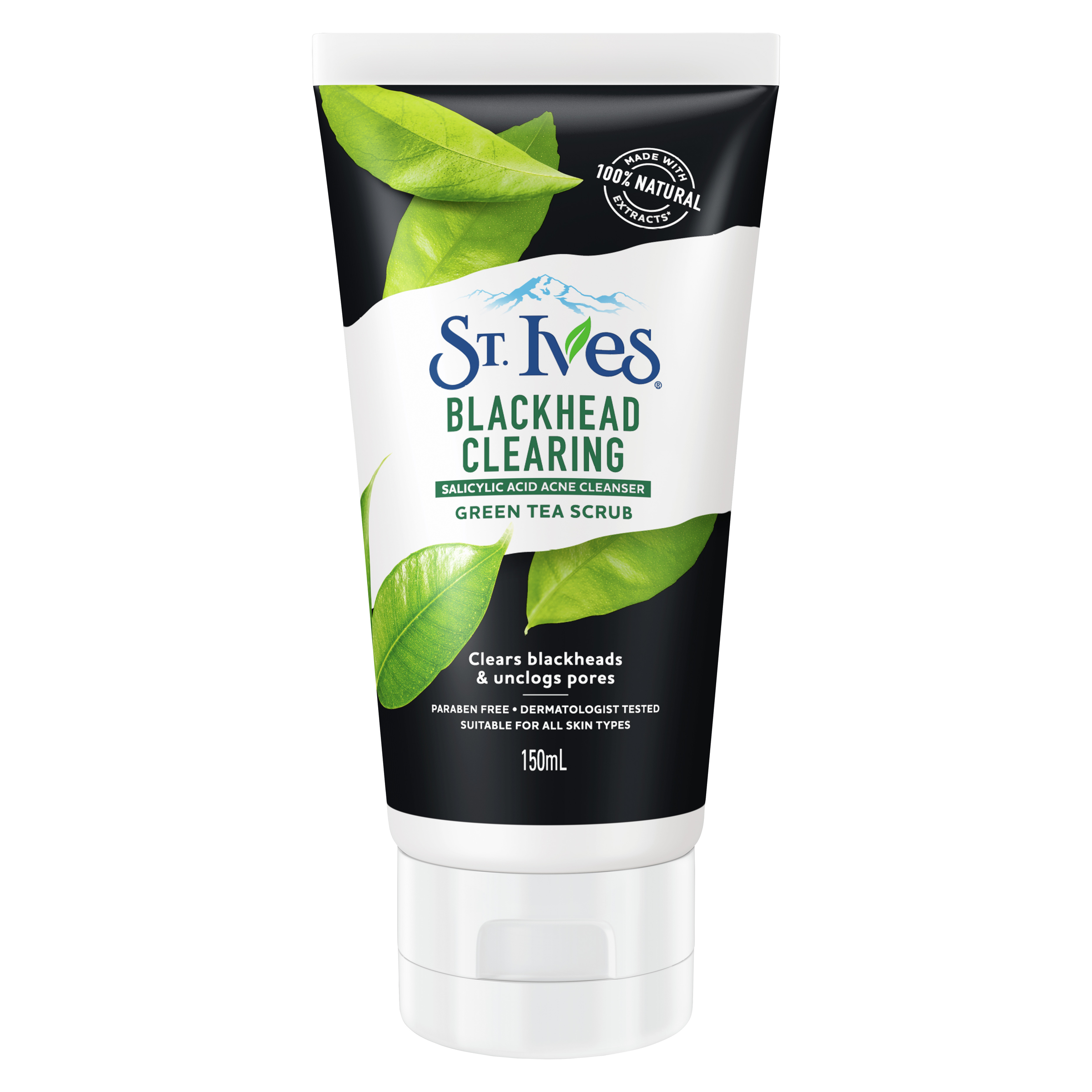 ST IVES GREEN TEA BLACKHEAD SCRUB 150ML