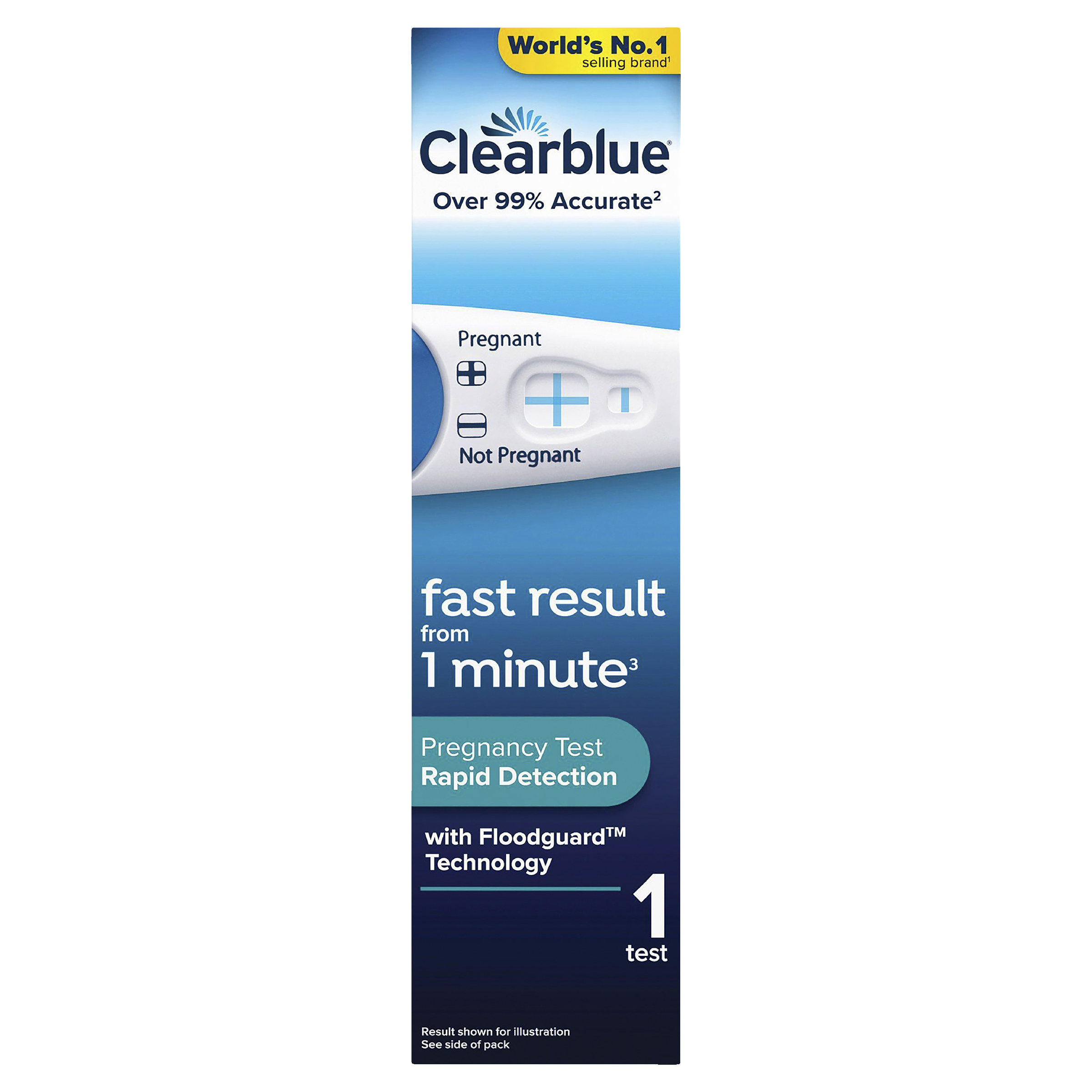 CLEARBLUE VISUAL RAPID PREGNACY TEST 1 PACK