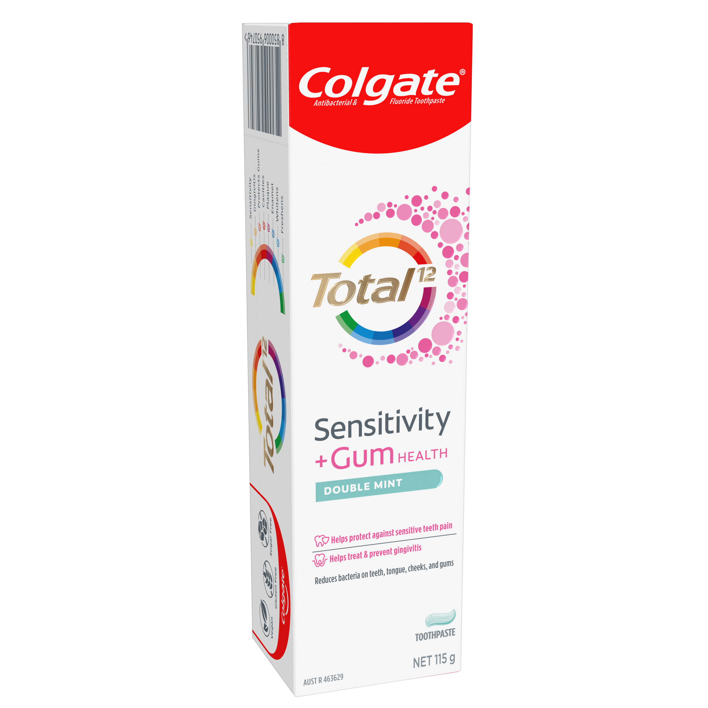 COLGATE TOOTHPASTE TOTAL SENSITIVITY + GUM MINT 115G