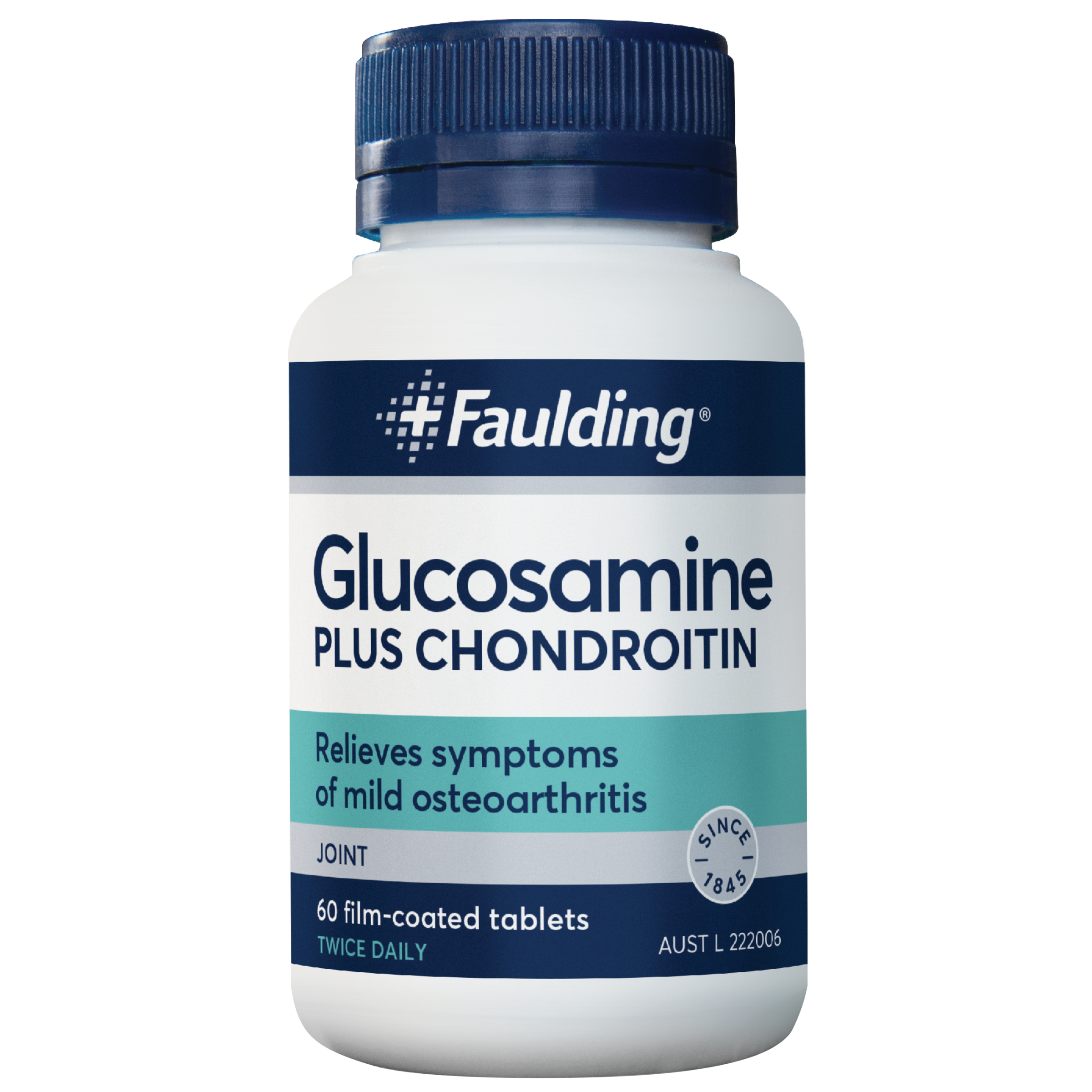 FAULDING GLUCOSAMINE PLUS CHONDROITIN 60 TABLETS