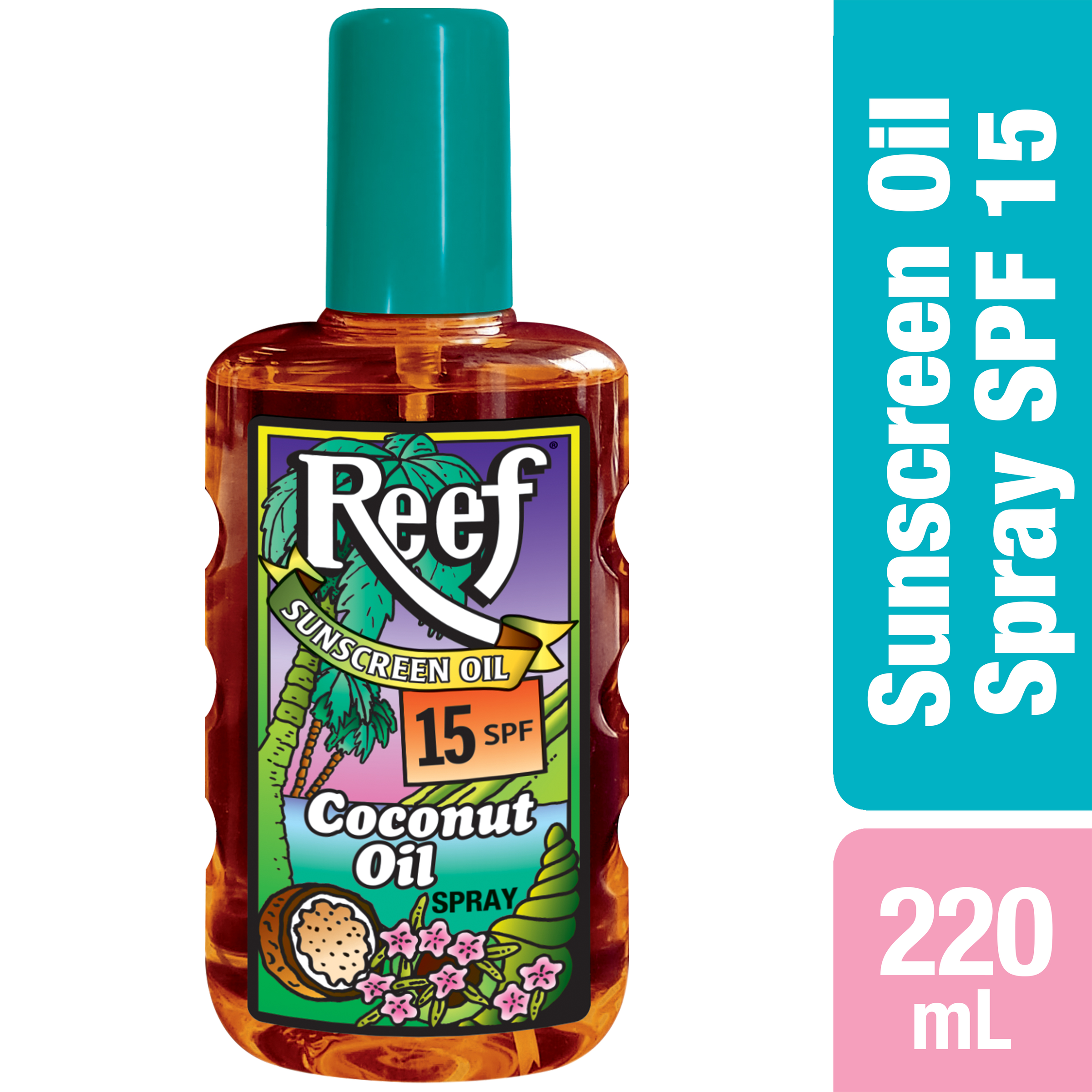 REEF MOISTURISING COCONUT SUNSCREEN OIL SPRAY SPF15+ 220ML - Image 3