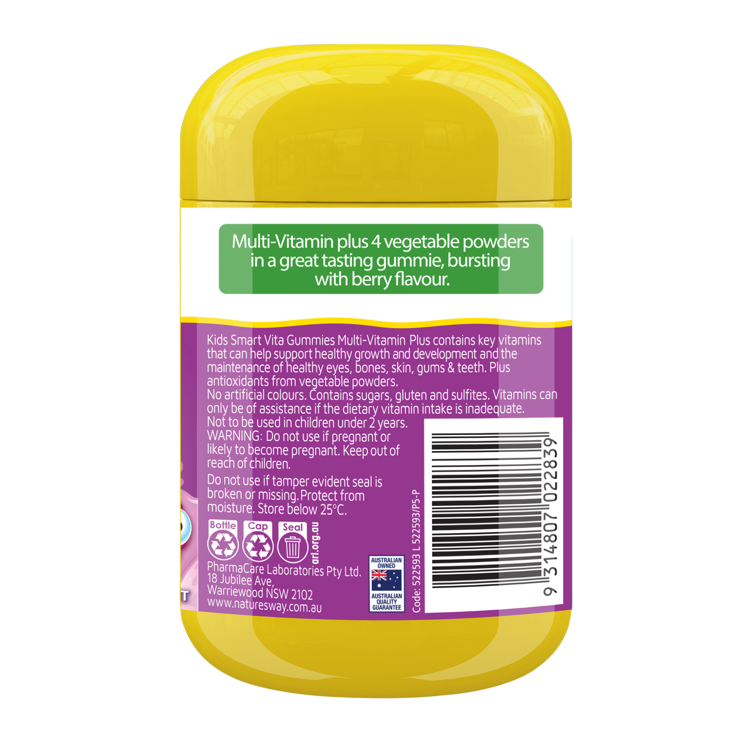 NATURES WAY KIDS SMART VITA GUMMIES MULTI + VEGIES 60 - Image 2