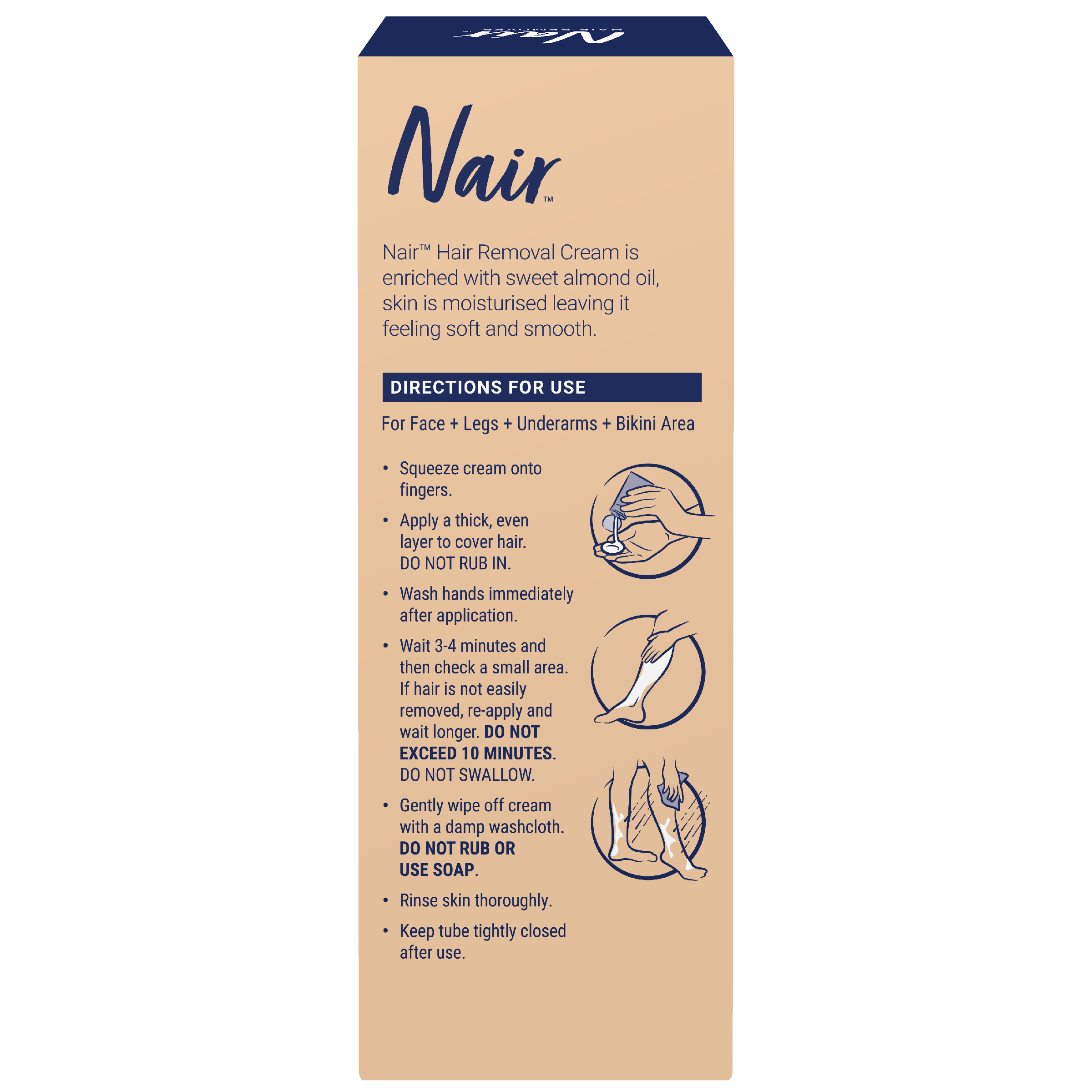 NAIR SENSITIVE HAIR REMOVAL CREAM SENSITIVE 150G - Image 2