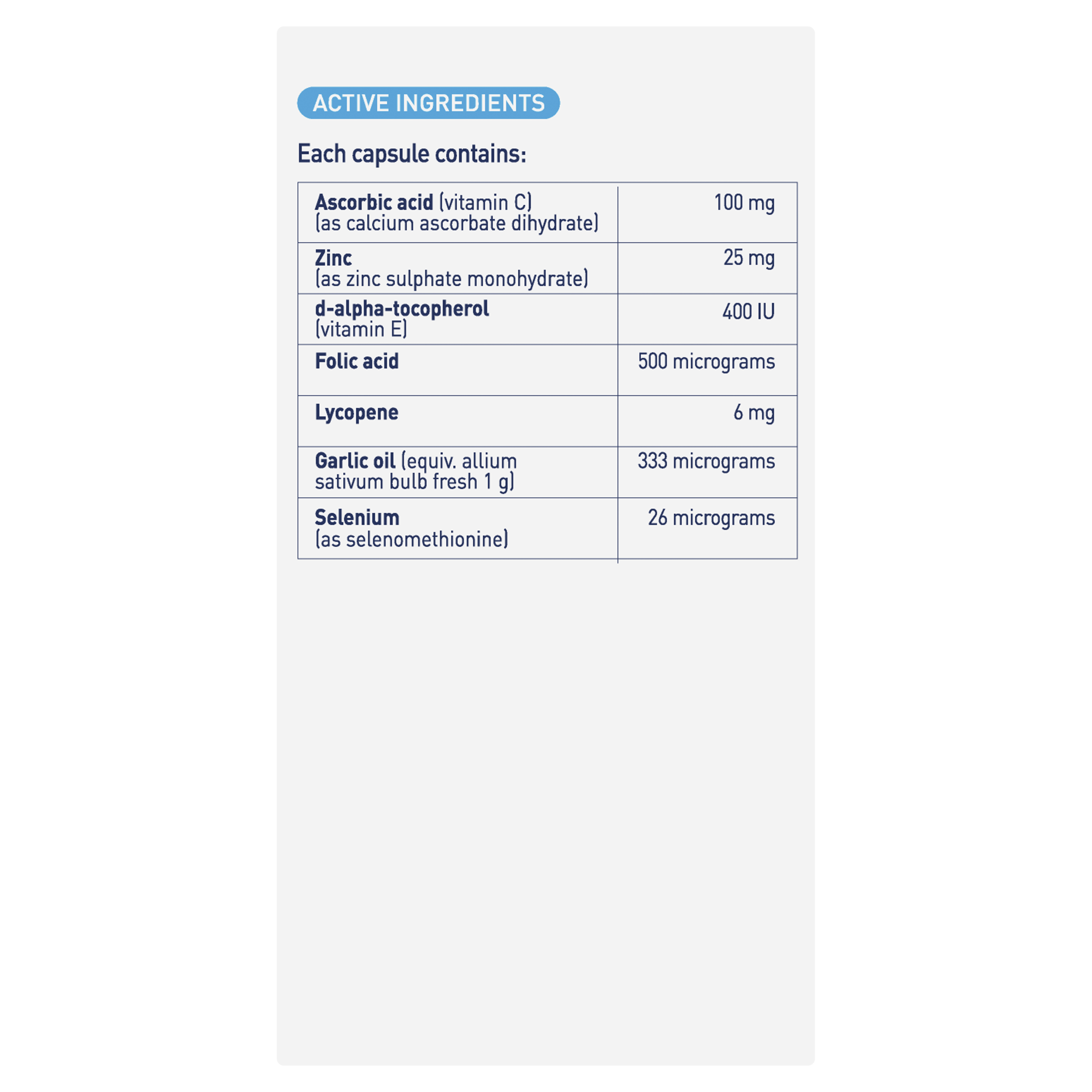 MENEVIT PRE-CONCEPTION SPERM HEALTH 90 CAPSULES - Image 6