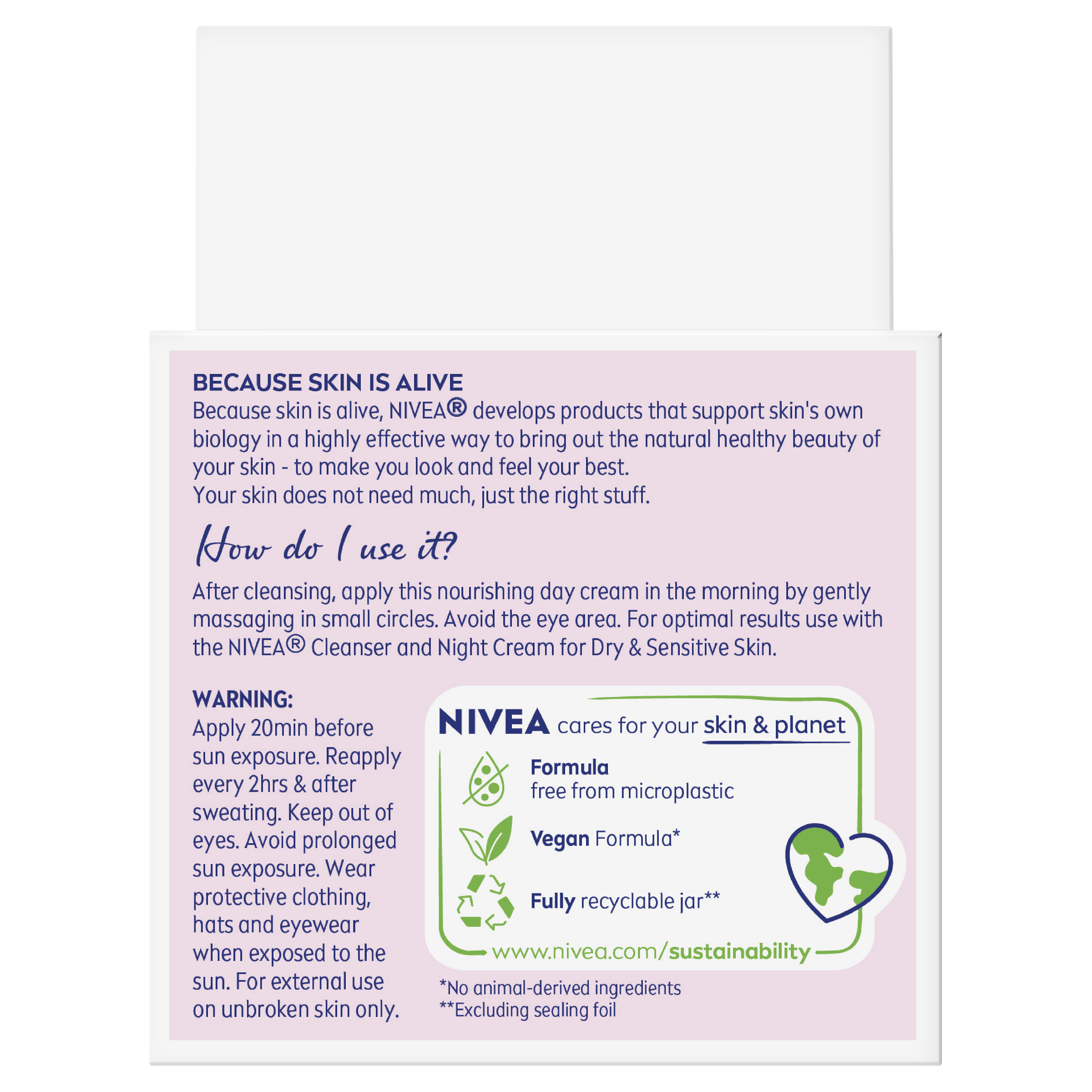 NIVEA DAILY ESSENTIALS NOURISH DAY CREAM SPF30+ 50ML - Image 4