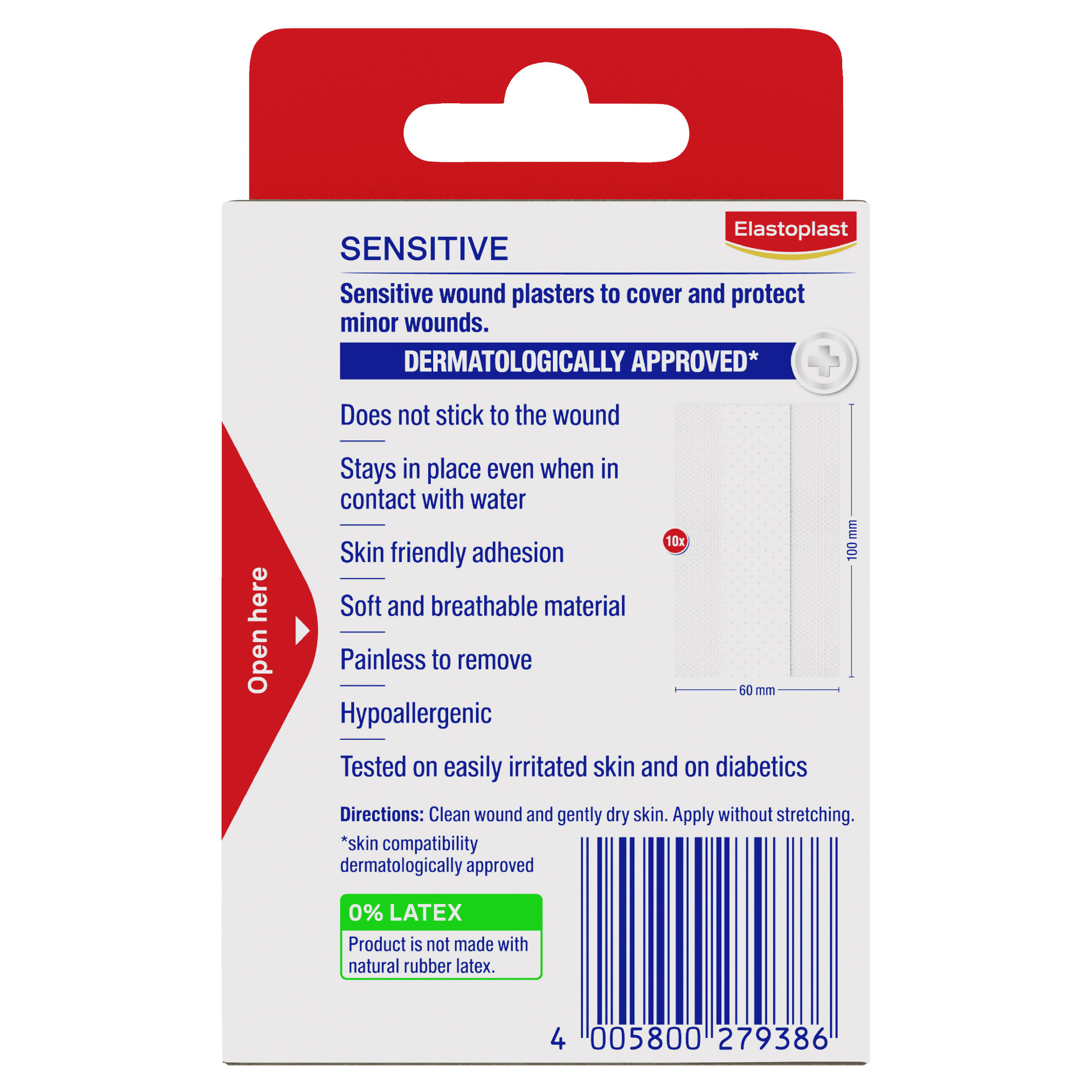 ELASTOPLAST SENSITIVE DRESSING 6CM X 1M - Image 2