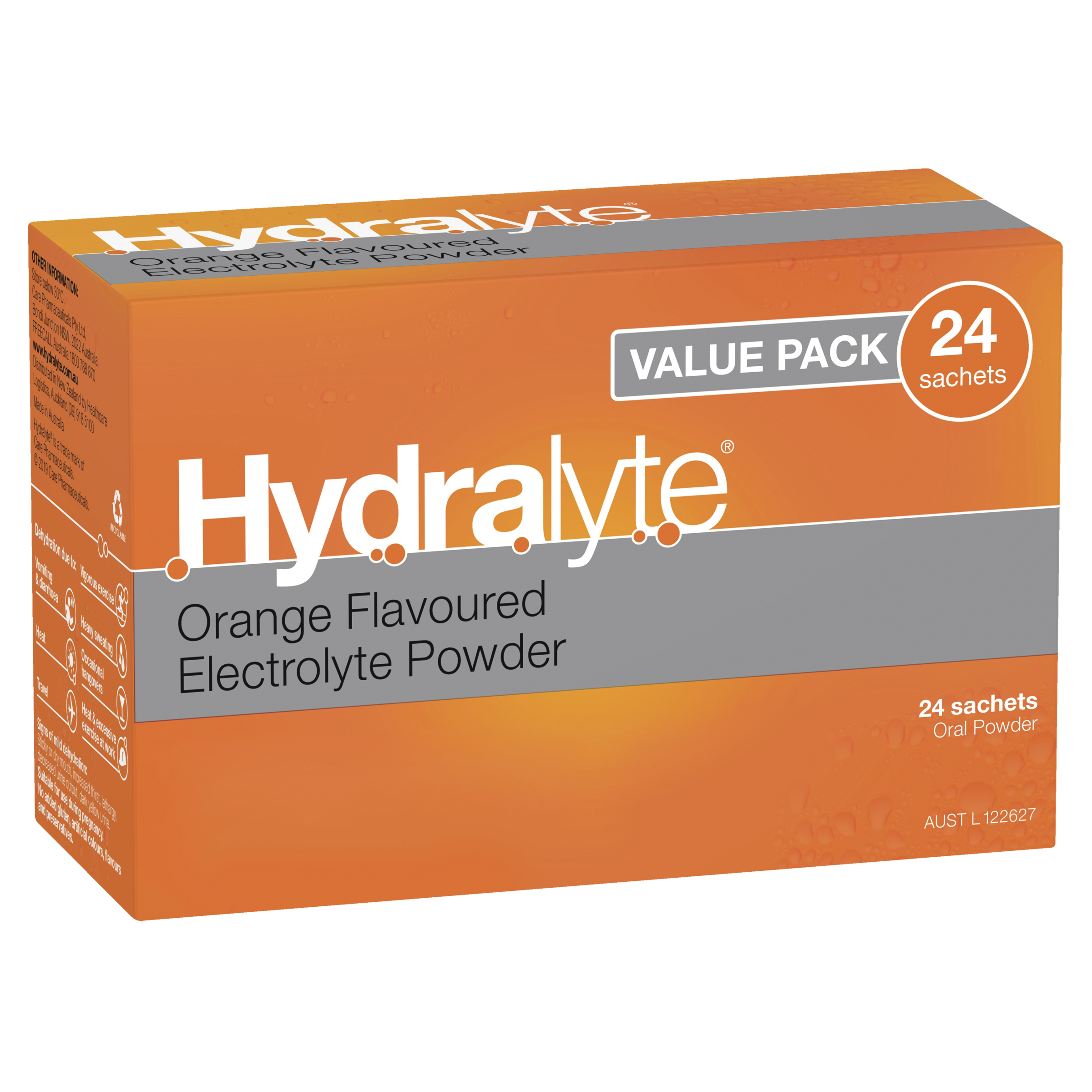 HYDRALYTE ORANGE SACHET 24 PACK - Image 8