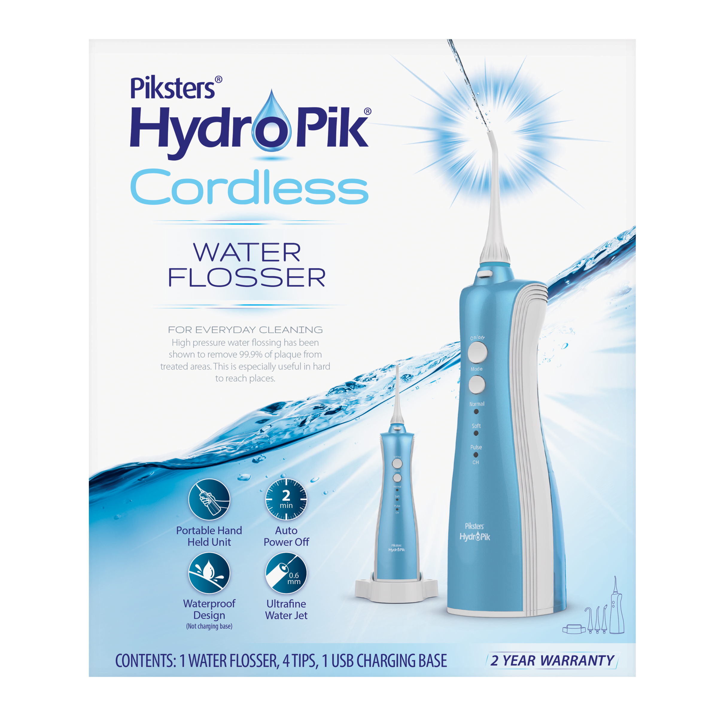 PIKSTERS HYDROPIK WATER FLOSSER CORDLESS - Image 2