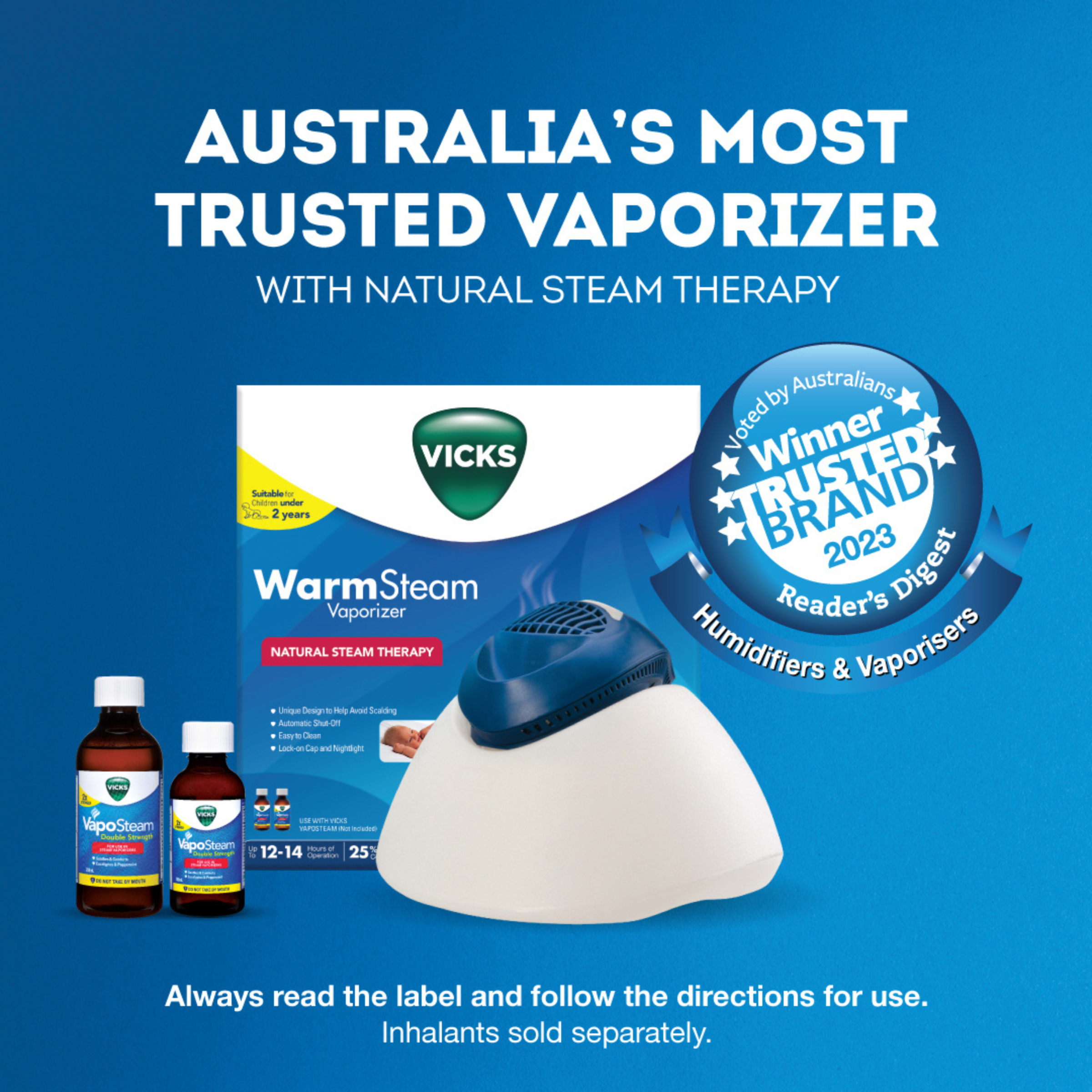 VICKS WARM STEAM VAPORIZER V188 - Image 3