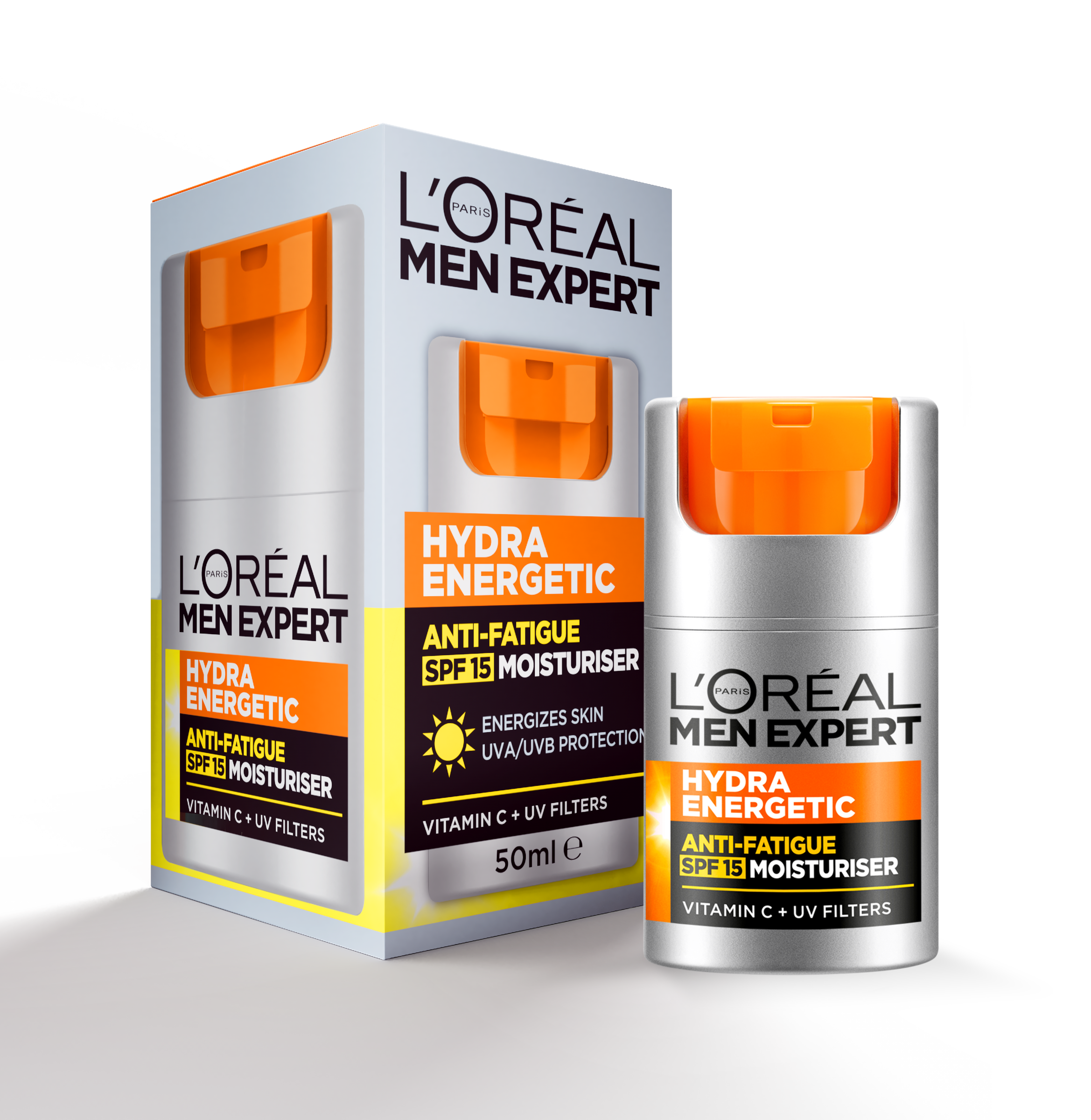 LOREAL MEN EXPERT HYDRA ENERGETIC MOISTURISER SPF15 50ML