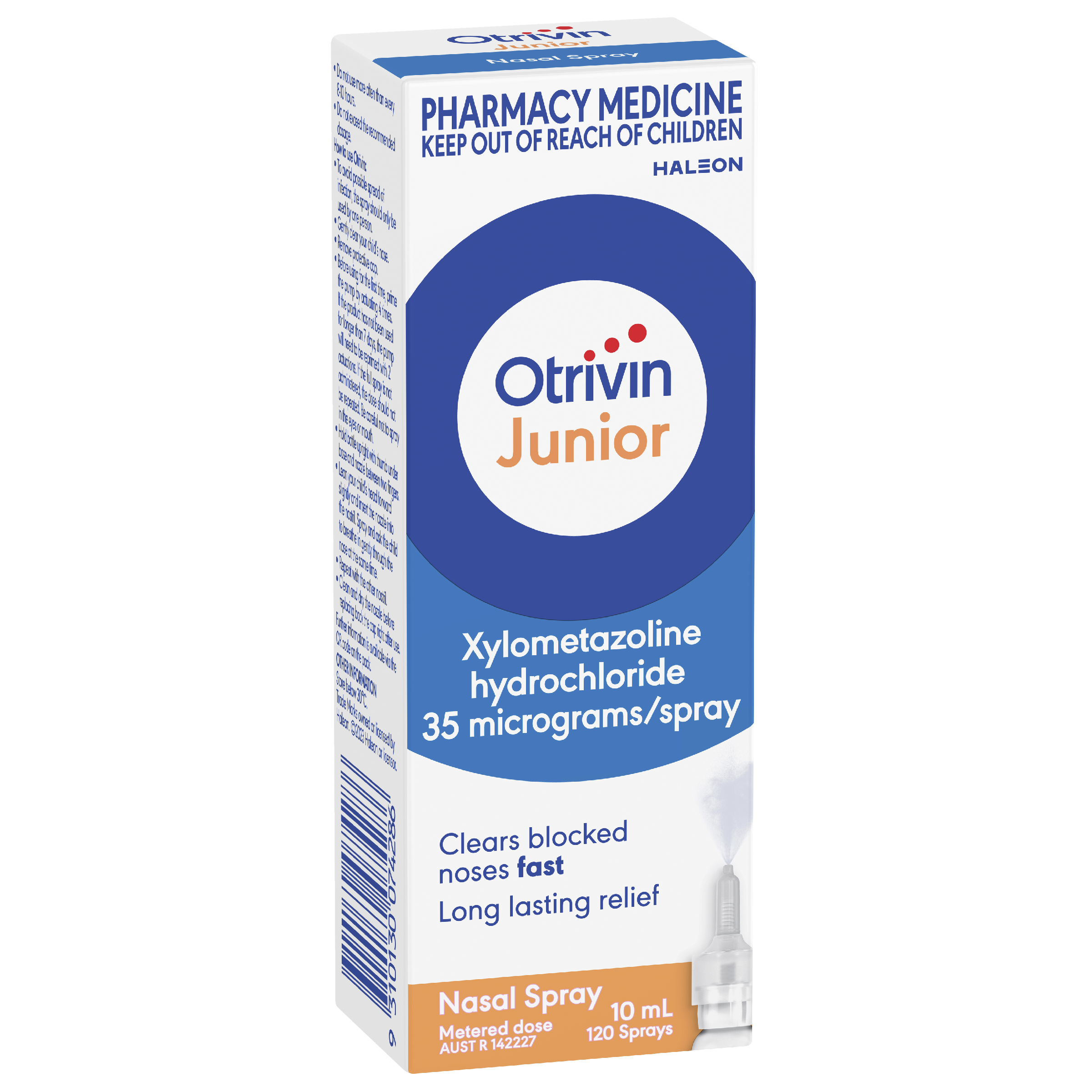 OTRIVIN JUNIOR NASAL SPRAY 10ML