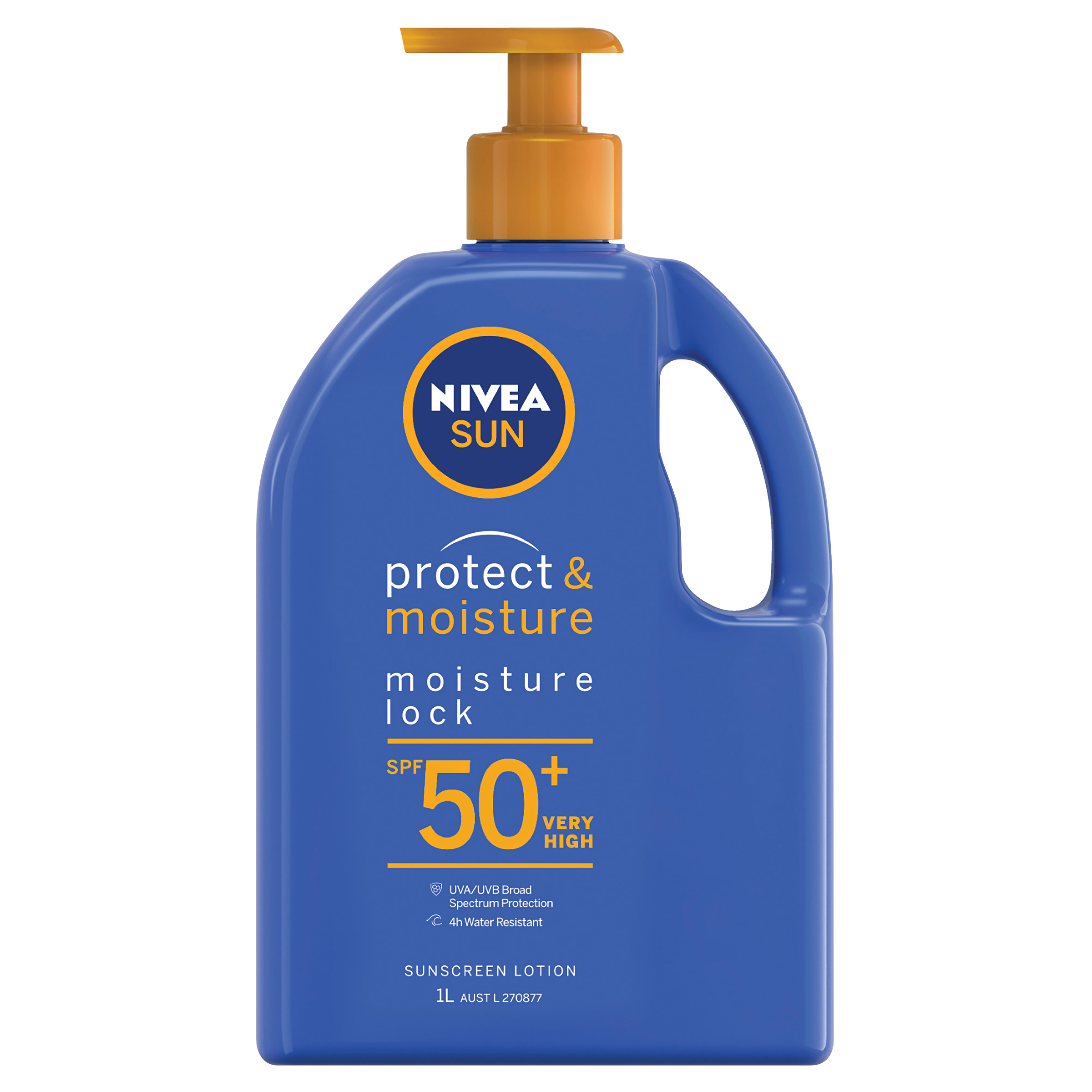 NIVEA PROTECT & MOISTURE SUNSCREEN LOTION SPF50+ 1 LITRE