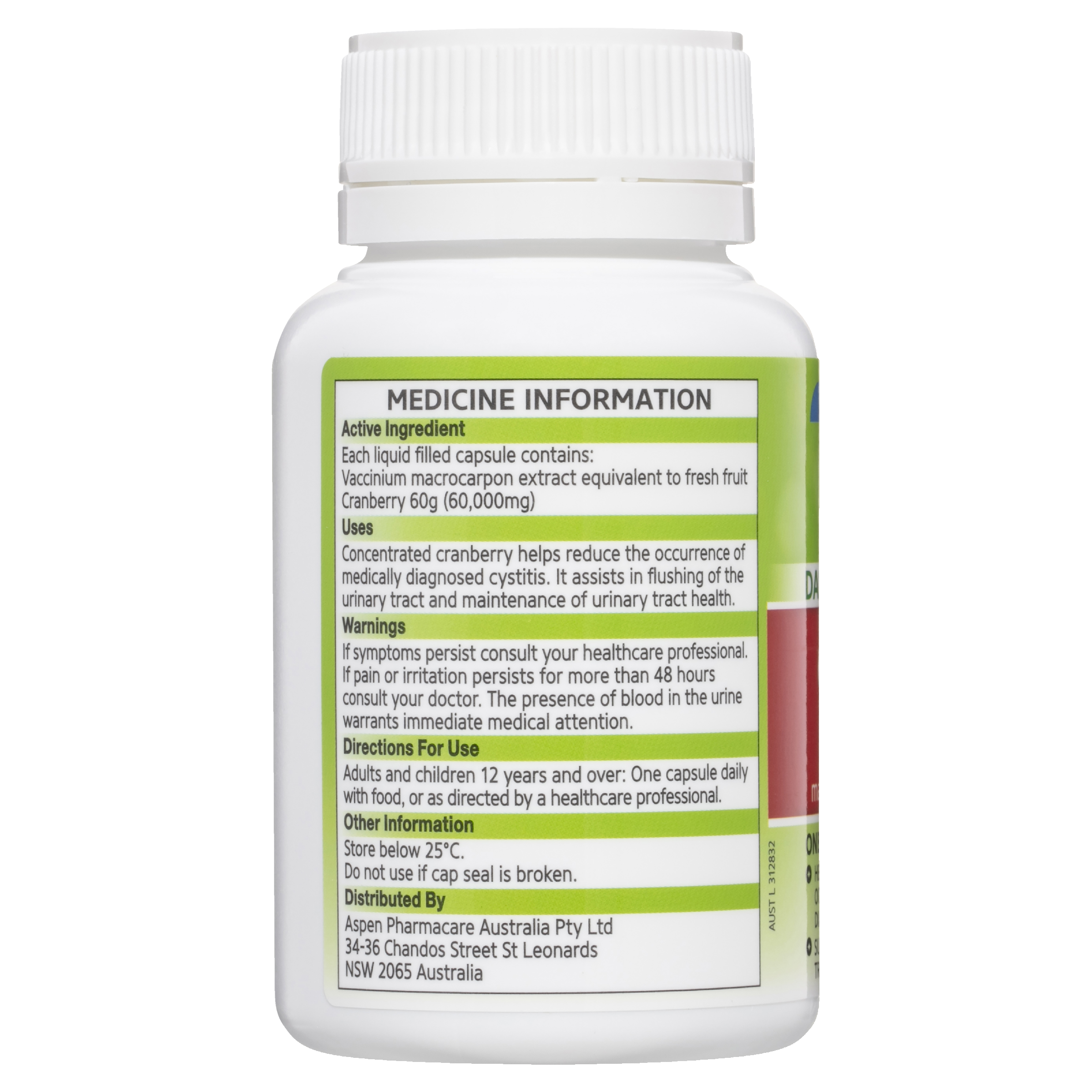 URAL HIGH STRENGTH CRANBERRY 60000MG CAPSULES 90 - Image 7