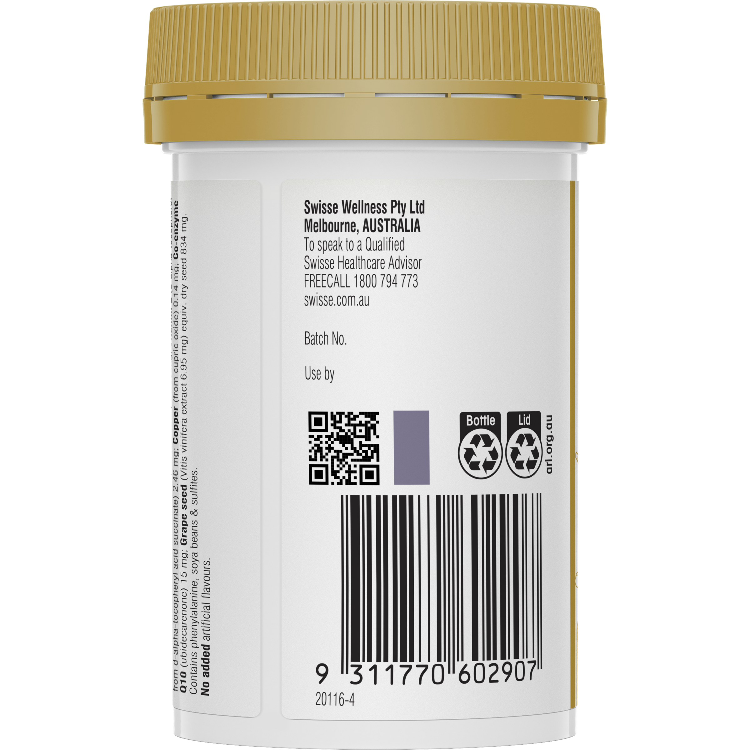 SWISSE ULTIBOOST COLLAGEN PEPTIDES+ GSEED+COQ10 60 TABLETS - Image 4