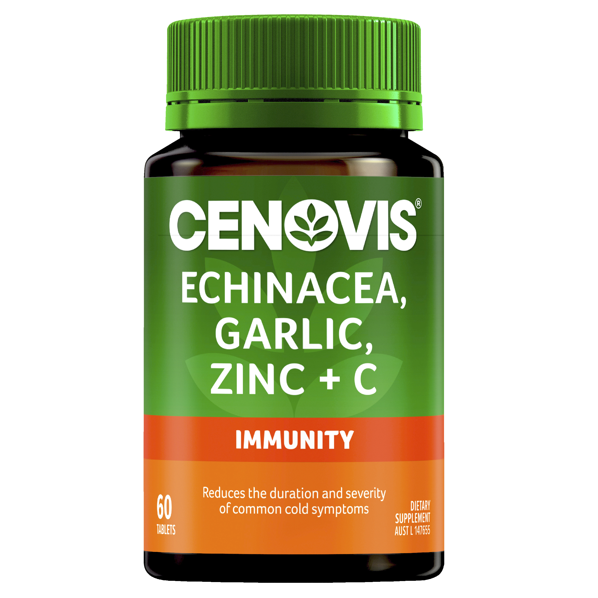 CENOVIS ECHINACEA GARLIC ZINC + C 60 TABLETS