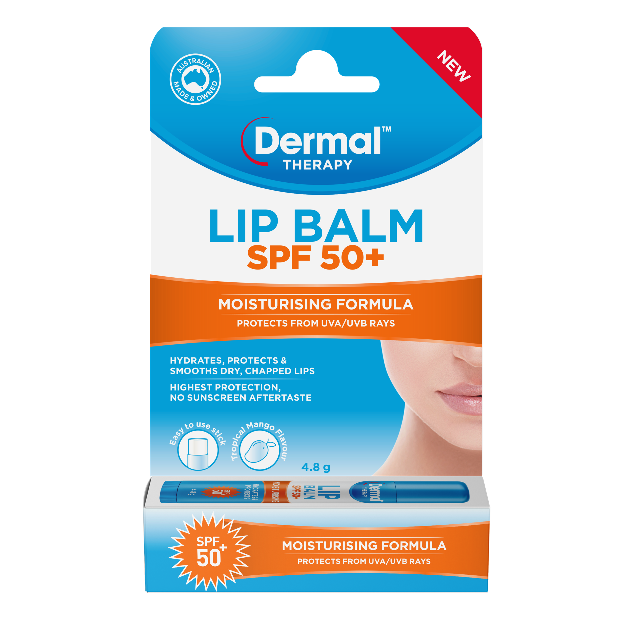 DERMAL THERAPY LIP BALM SPF 50+ STICK 4.8G