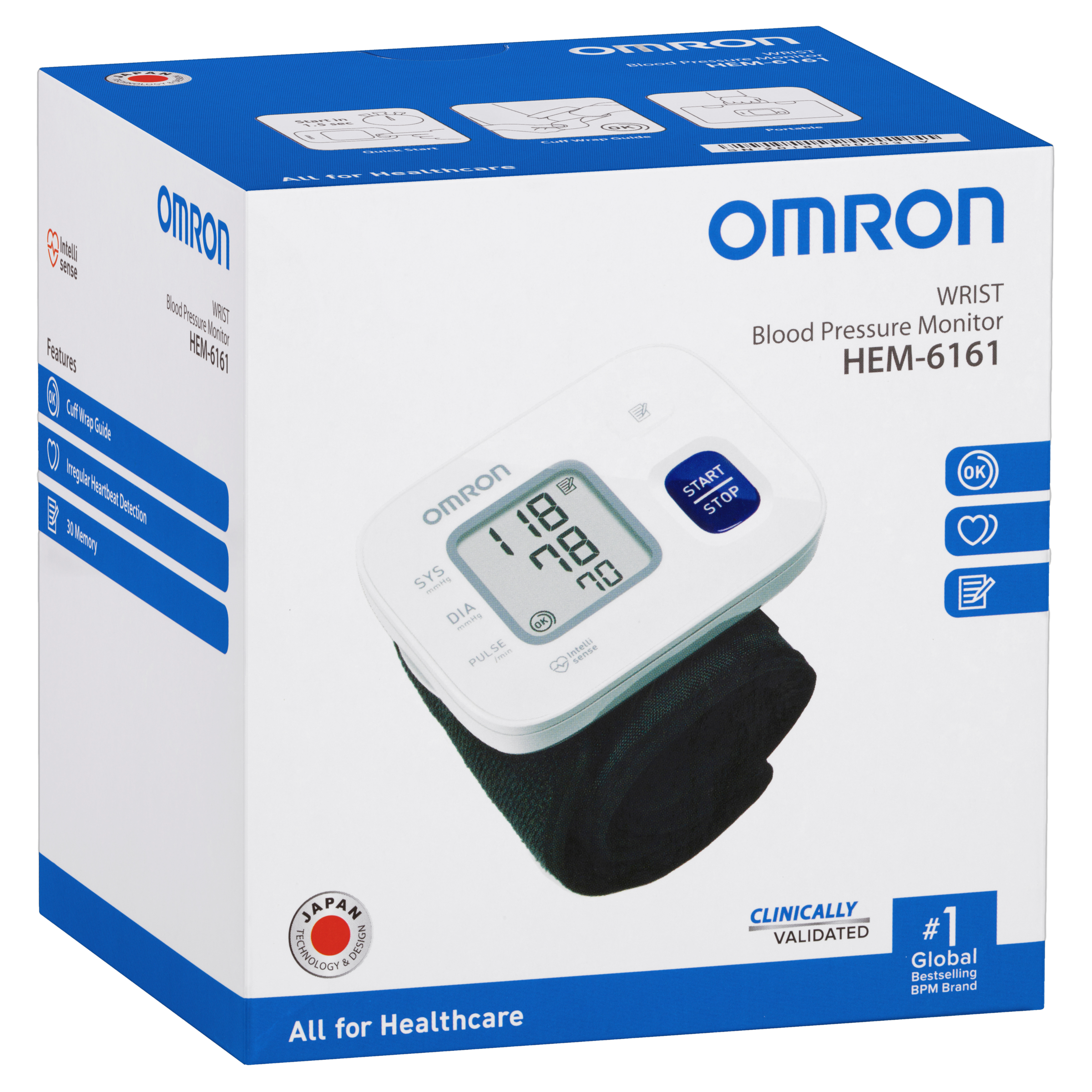 OMRON BLOOD PRESSURE MONITOR WRIST HEM6161